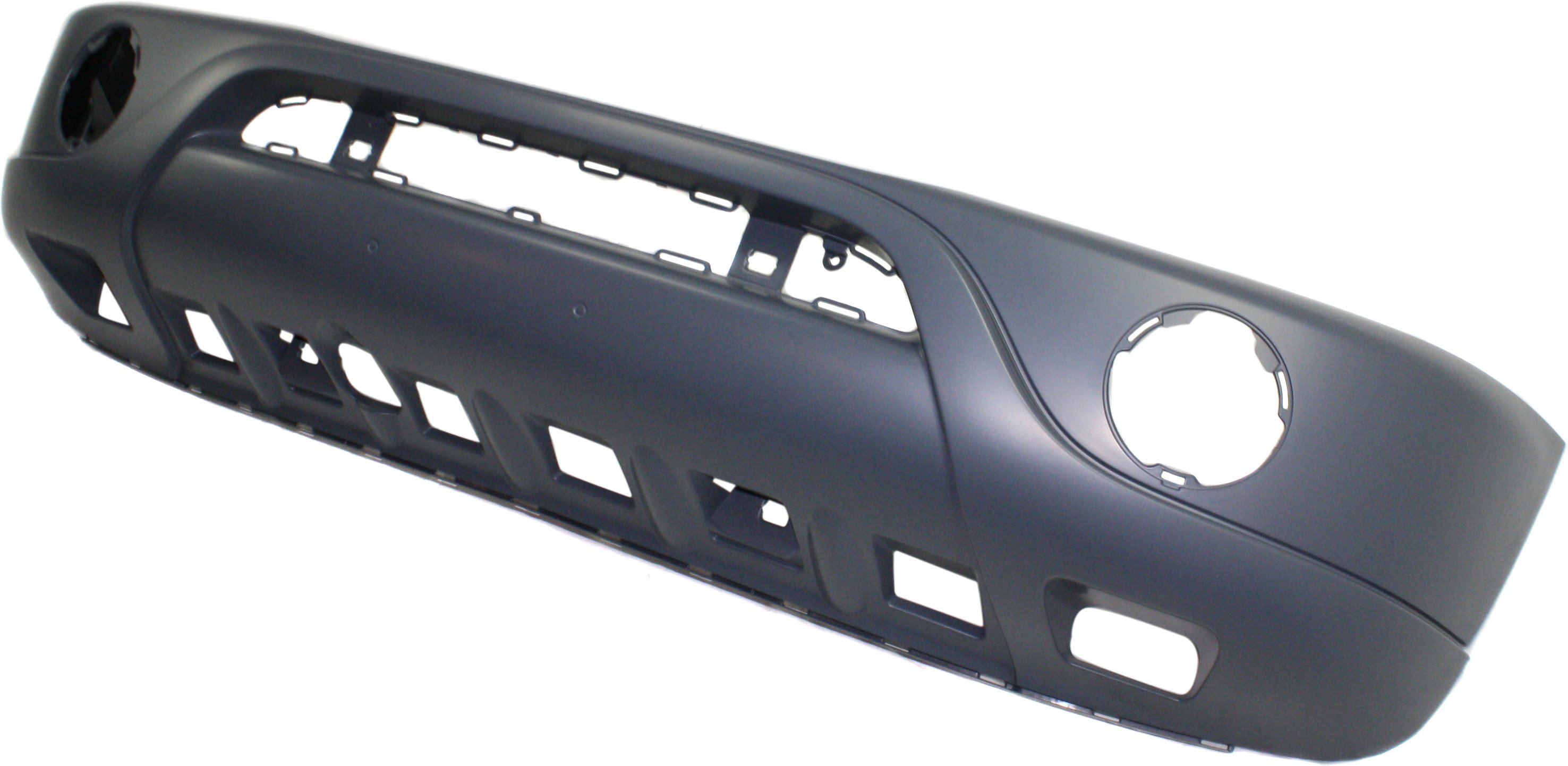 Front Bumper Cover for Mercedes-Benz M-Class 2001-2005, Primed (Ready to Paint), without Headlight Washer and Parktronic Holes, With Round Fog Lights, Replacement