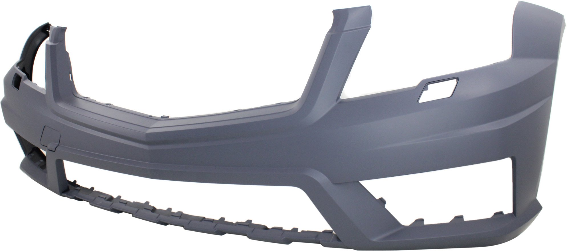 Front Bumper Cover for Mercedes-Benz GLK-Class 2010-2012, Primed (Ready to Paint), with AMG Styling Package, with Headlight Holes, without Parktronic Holes, Replacement