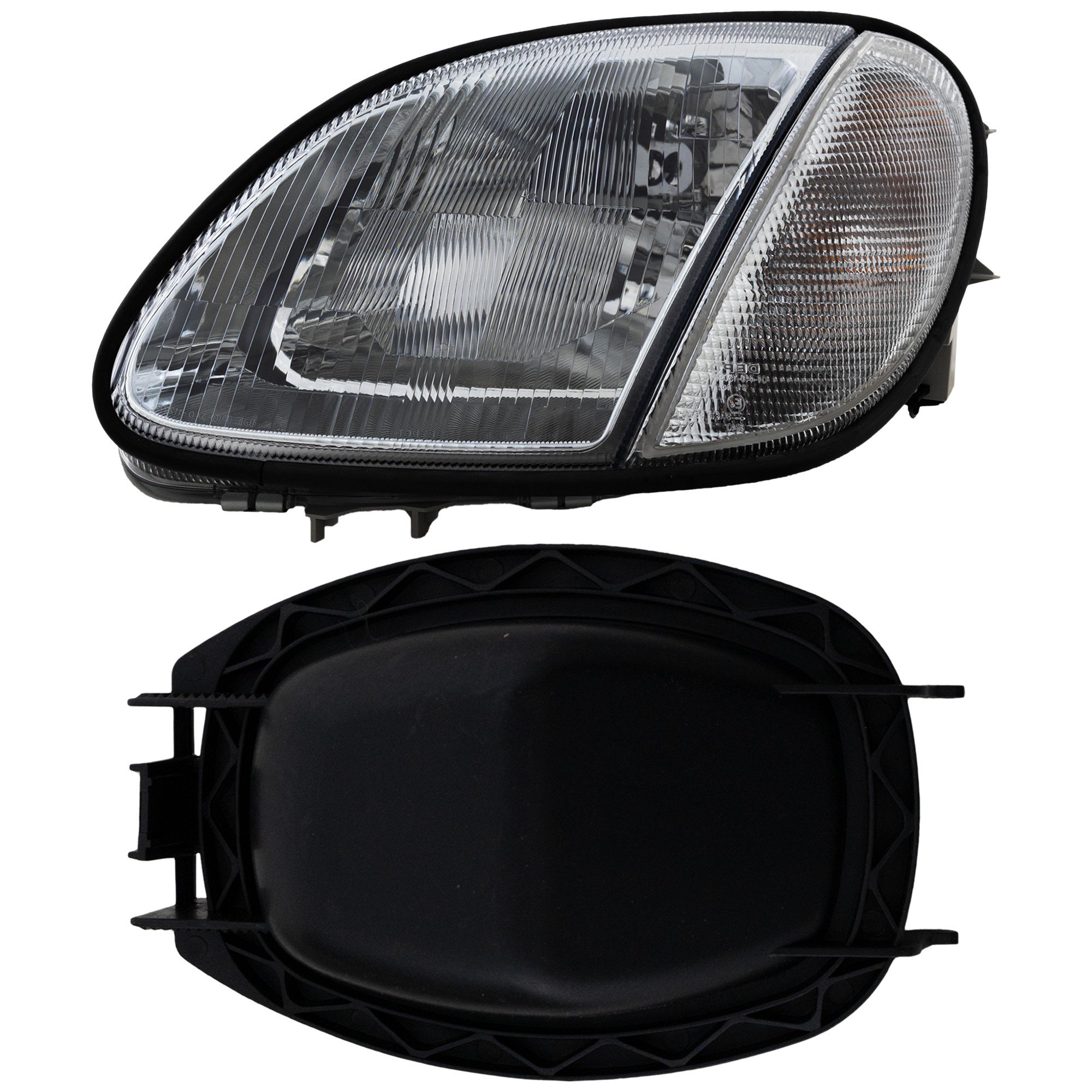 Headlight Assembly for Mercedes-Benz SLK-Class (1998-2004), Left (Driver), Halogen, Replacement