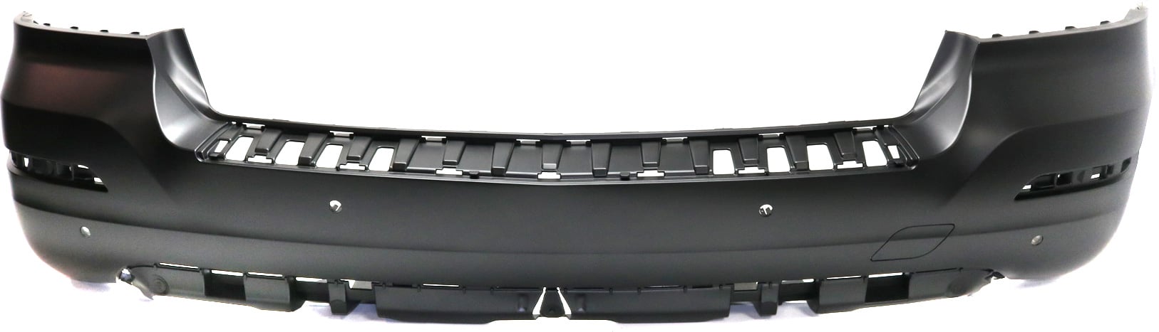 Rear Bumper Cover for Mercedes-Benz GLK-Class 2013-2015, Primed (Ready to Paint), without AMG Styling/OOR/Sport Packages, with Parktronic Holes, Replacement (CAPA Certified)