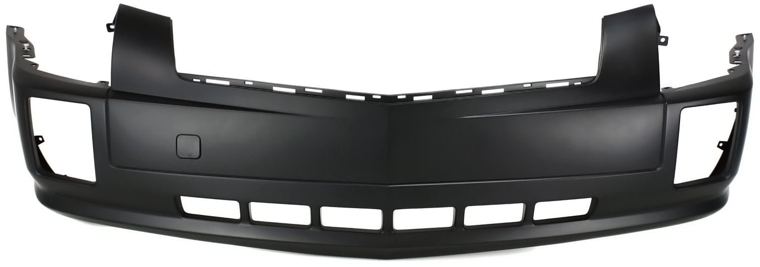 Front Bumper Cover for Cadillac SRX 2004-2009, Primed (Ready to Paint), without Sport Package, without Headlight Washer Holes, Replacement
