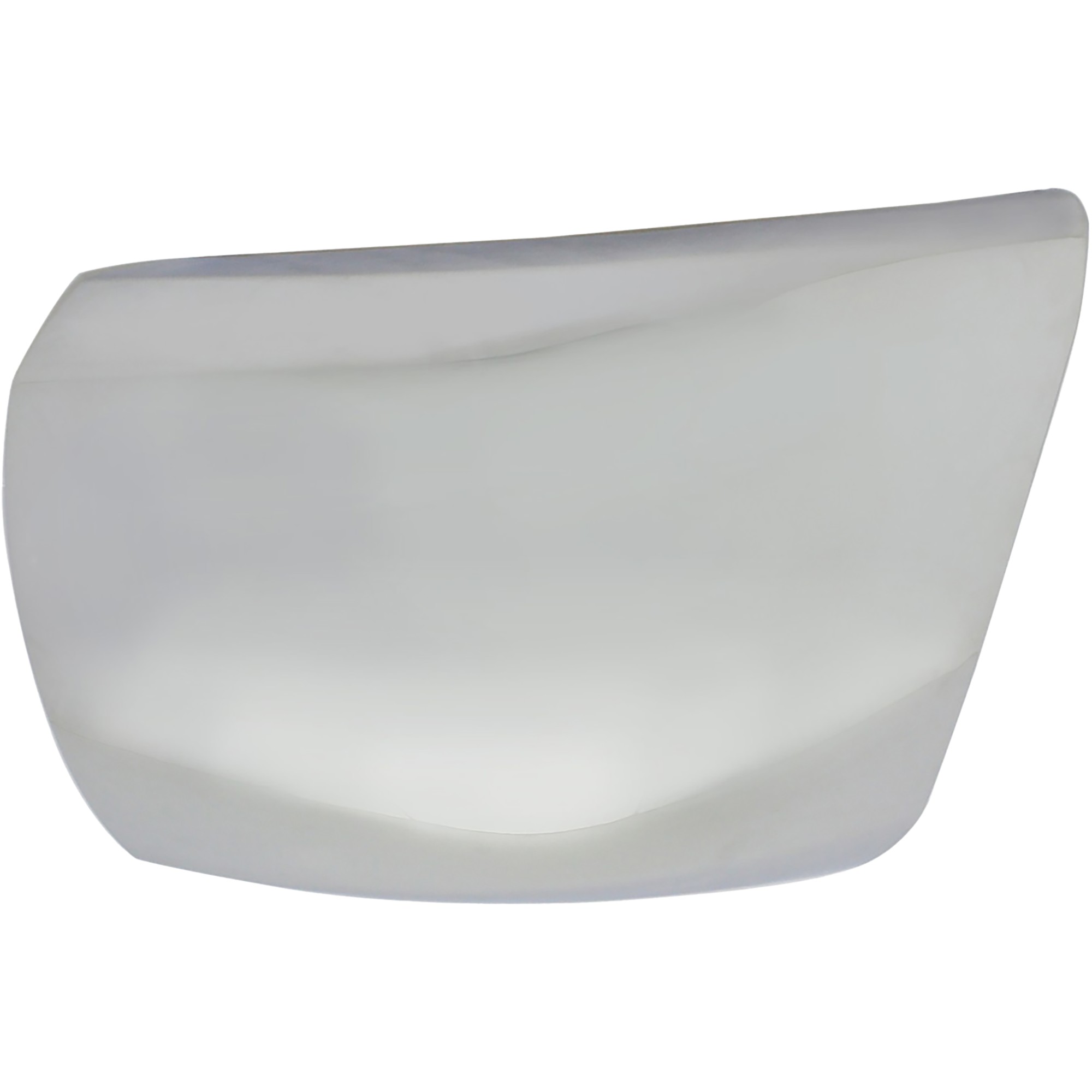 Front Bumper End for Chevrolet Silverado 1500 2012-2013, Left (Driver) Side, Chrome-Plastic Face Bar Cap without Fog Light Holes, Replacement