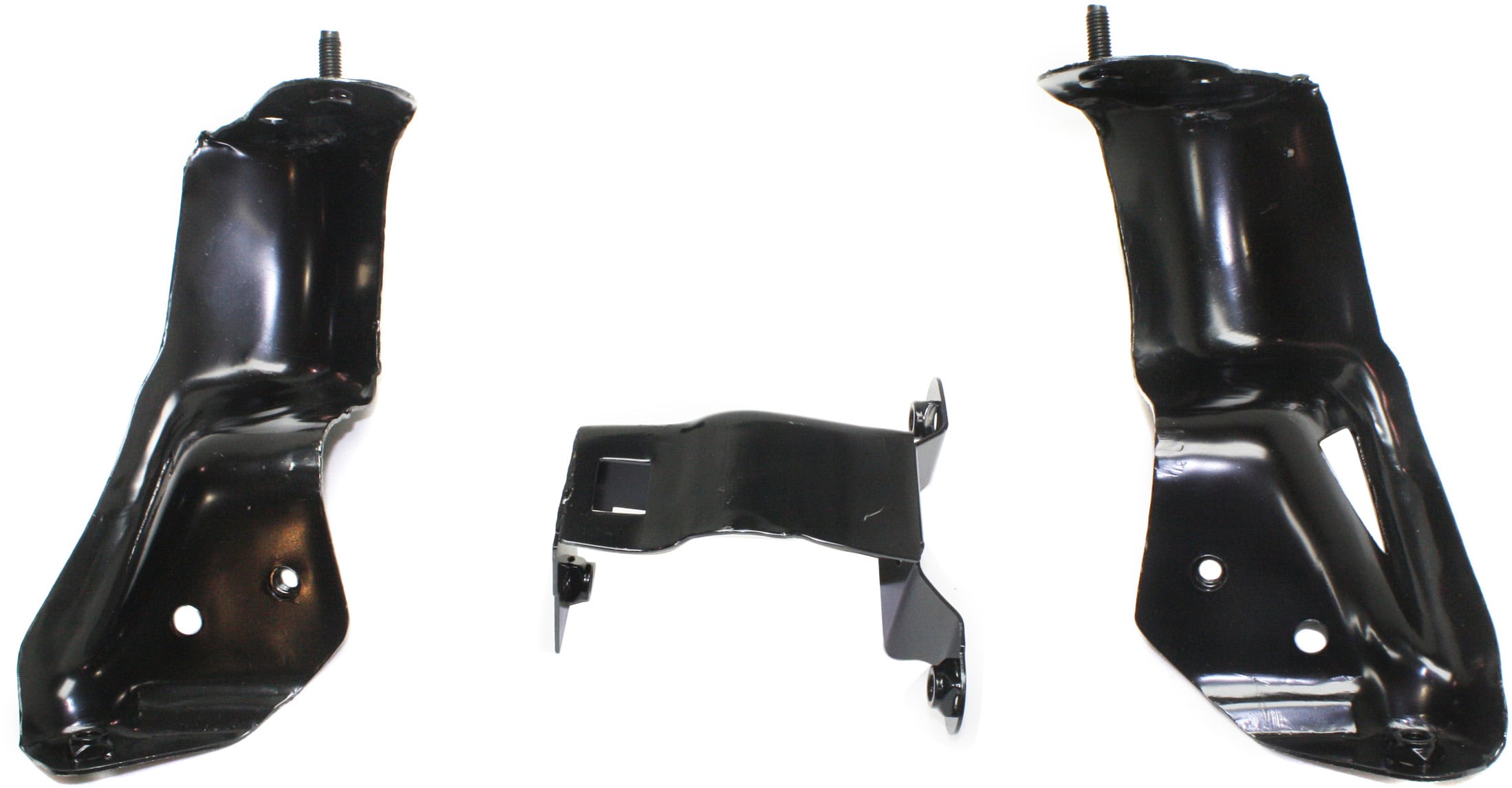 Front Bumper Bracket for Chevrolet Silverado (1999-2002)/Tahoe (2000-2006), 3-Piece Set Including Center and Outer Bumper Braces, Replacement