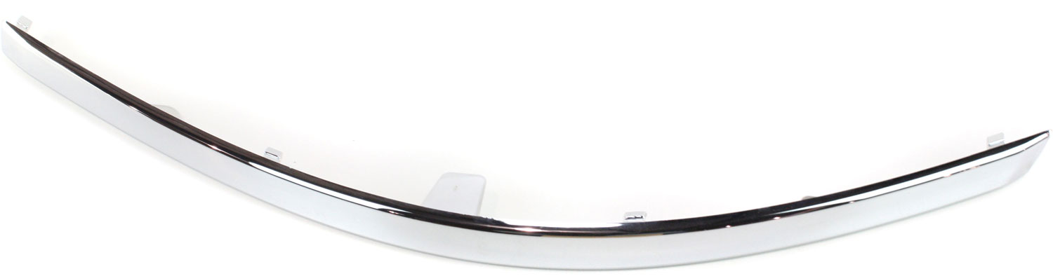 Front Bumper Molding for Chrysler Town and Country 2008-2010, Left (Driver) Side, Chrome, Plastic, Replacement