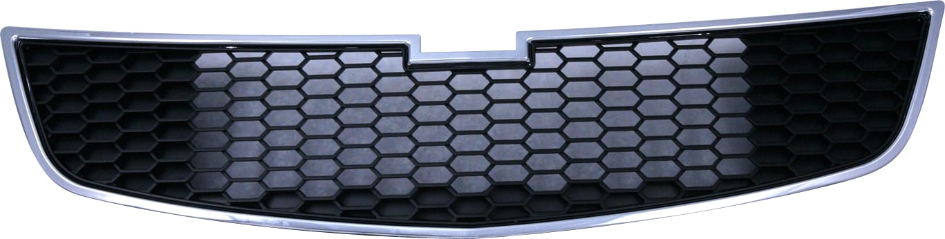 Front Bumper Grille for Chevrolet Cruze 2011-2014, Chrome Shell/Painted Black Insert, Suitable for LS, LT, LTZ, Diesel Models, Replacement