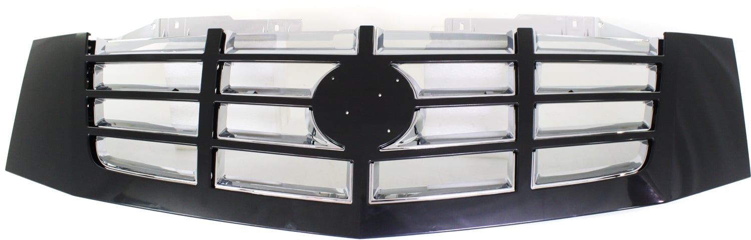 Grille for Cadillac Escalade 2007-2014, Plastic, Painted Black Shell with Chrome Insert (RPO-41U), Replacement