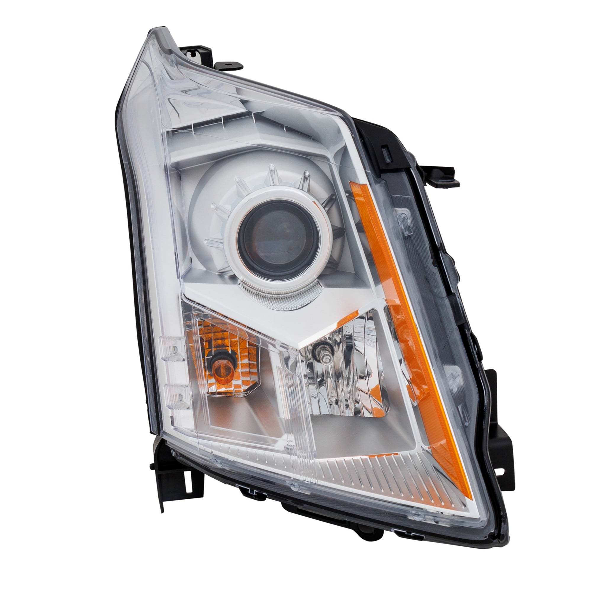 Headlight Assembly for Cadillac SRX 2010-2012 Right (Passenger), Halogen Light, Compatible with Base/Luxury Models, Replacement