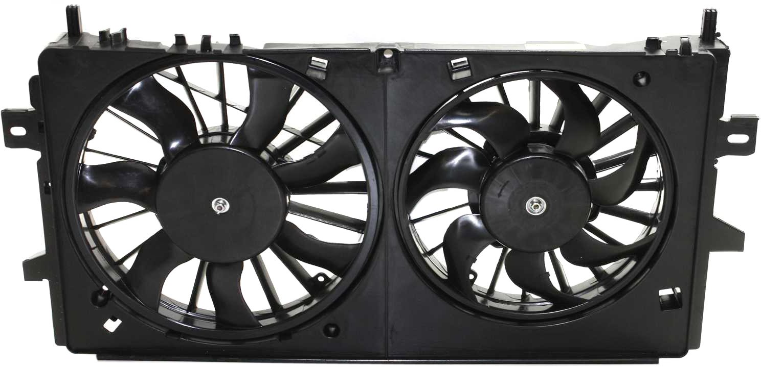 Radiator Fan Assembly for Pontiac Grand Prix 2005-2008/ Chevrolet Impala 2006-2013/Impala Limited 2014-2016, 3.6L/3.9L/5.3L Engine, Replacement
