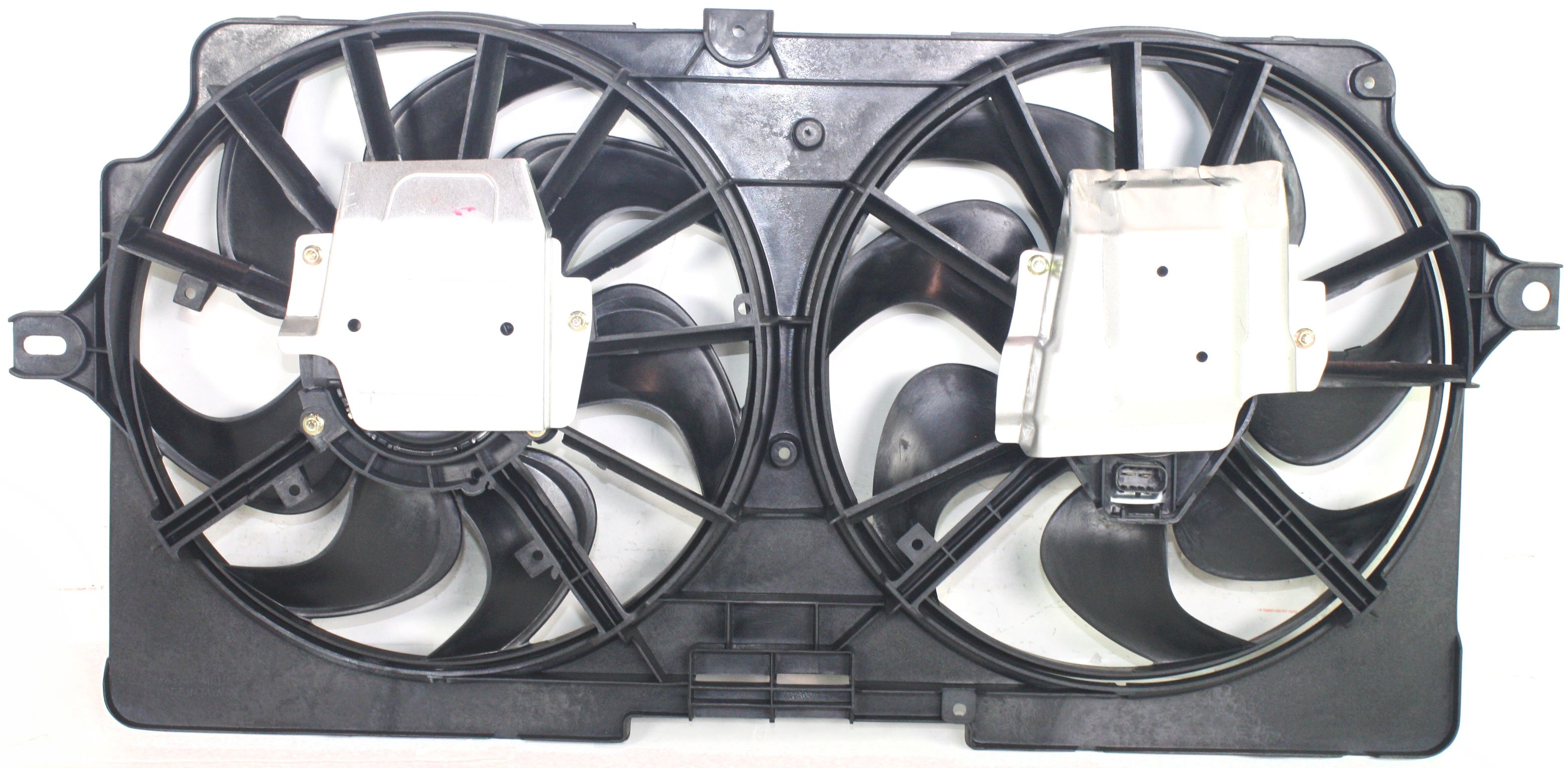 Radiator Fan Shroud Assembly for 1999-2000 Venture, Dual Fan, Standard Duty Cooling with Rear Air Conditioning / Heavy Duty Cooling, 3.4L Engine, Replacement