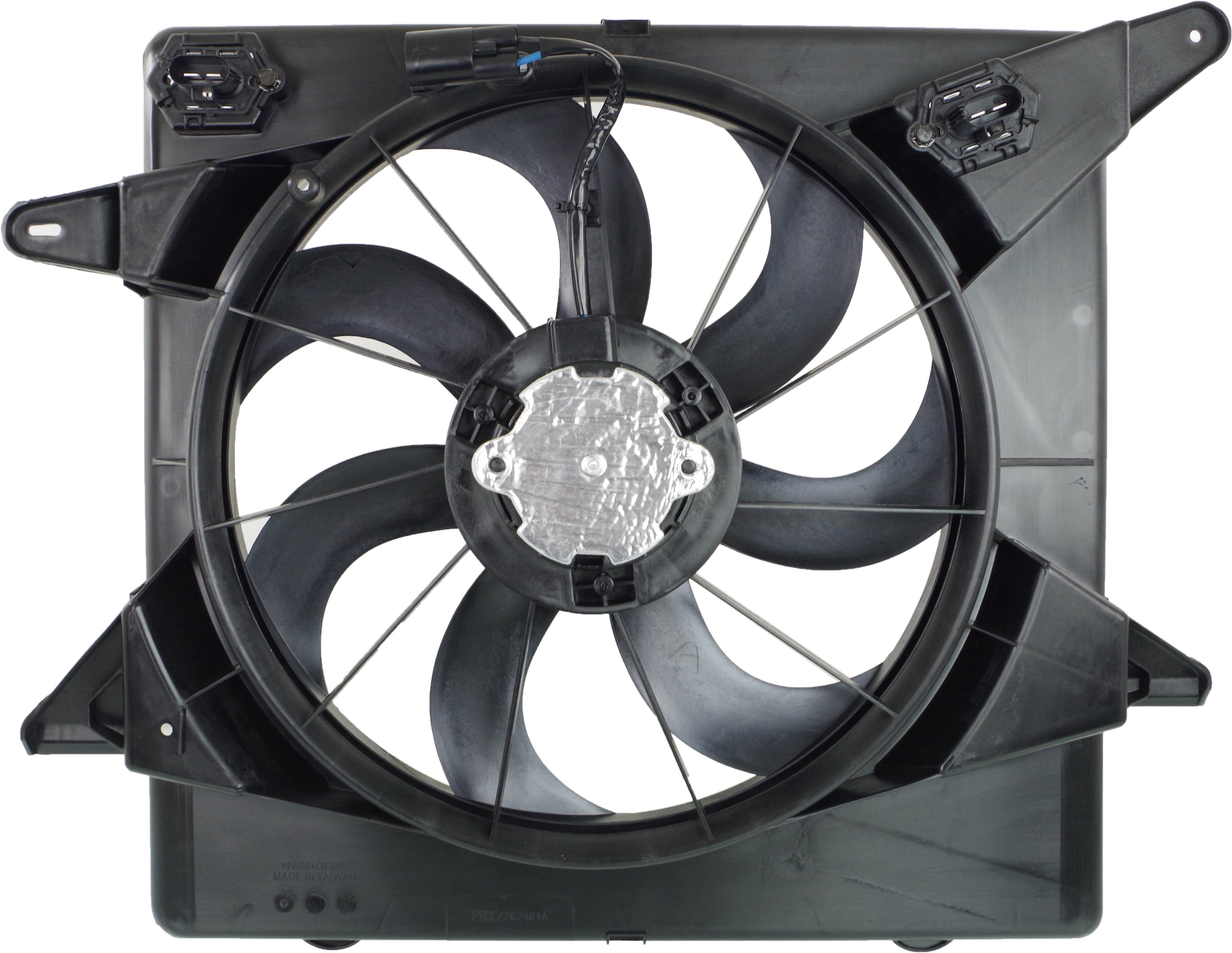 Radiator Fan Assembly for Cadillac SRX 2010-2016, 3.0L/3.6L Engine, Includes Resistor, Replacement