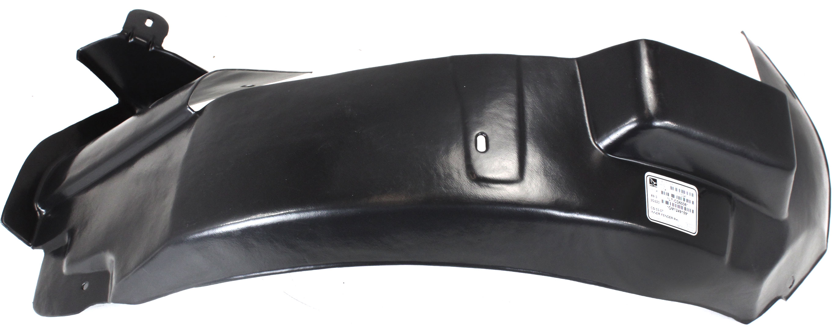 Front Fender Liner Right (Passenger), Rear Section for Cadillac CTS 2003-2007, Replacement