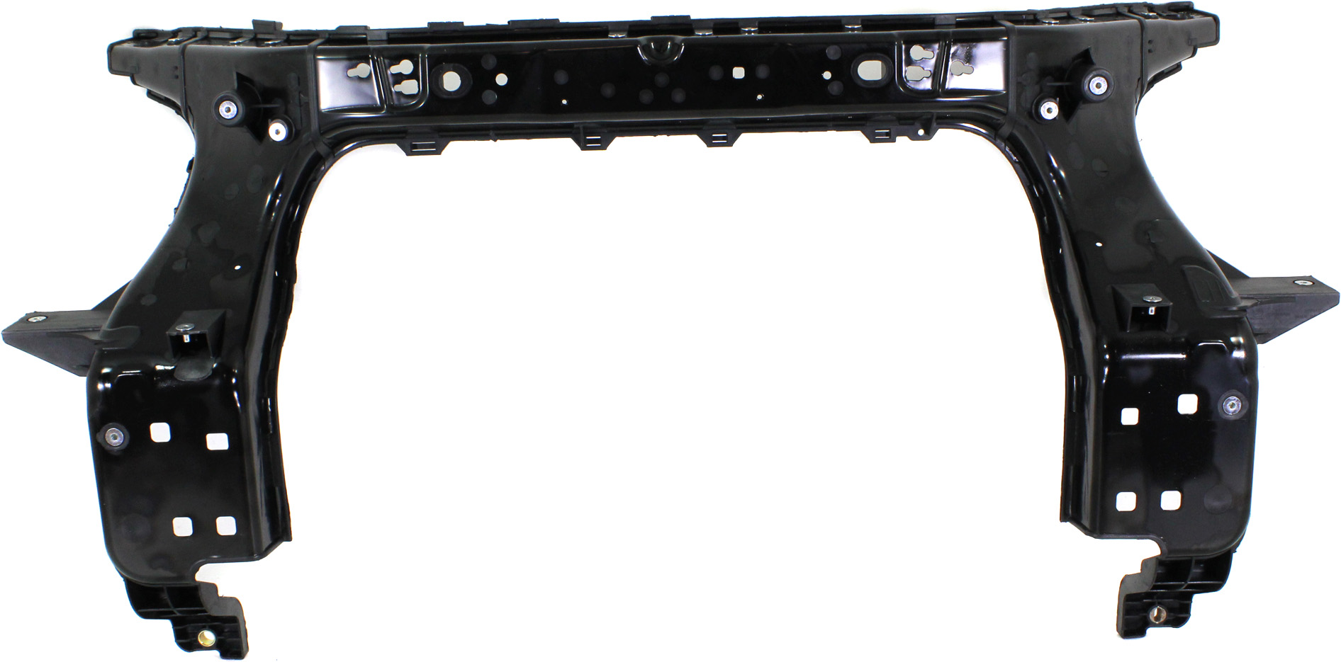 Radiator Support for Chevrolet Traverse 2009-2017, Textured Black, Plastic with Steel, Replacement (CAPA Certified)