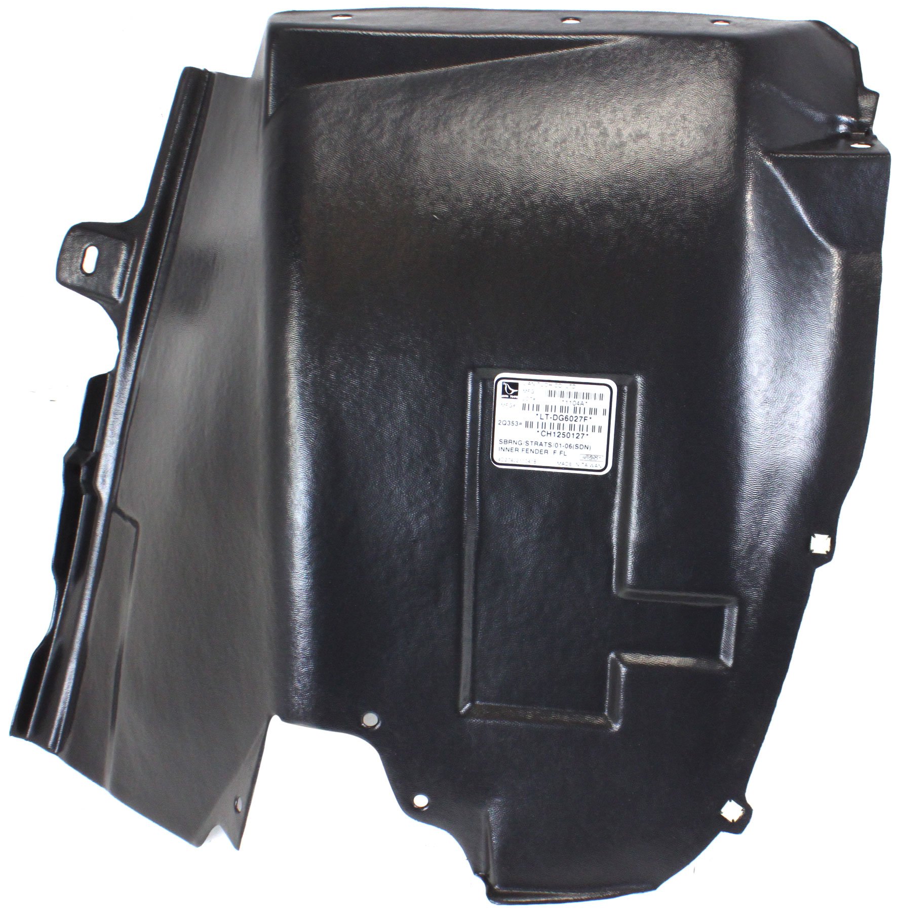 Front Fender Liner for 2001-2006 Chrysler Sebring/Dodge Stratus, Left (Driver) Front Section, Sedan, Replacement
