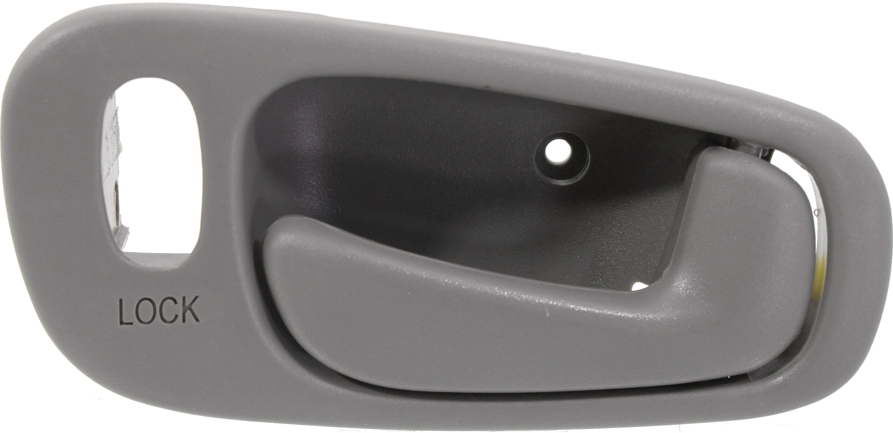 Front Interior Door Handle for Toyota Corolla/Chevrolet Prizm 1998-2002, Right (Passenger), Gray, with Power Lock and Lock Hole, Suitable for Rear, Replacement