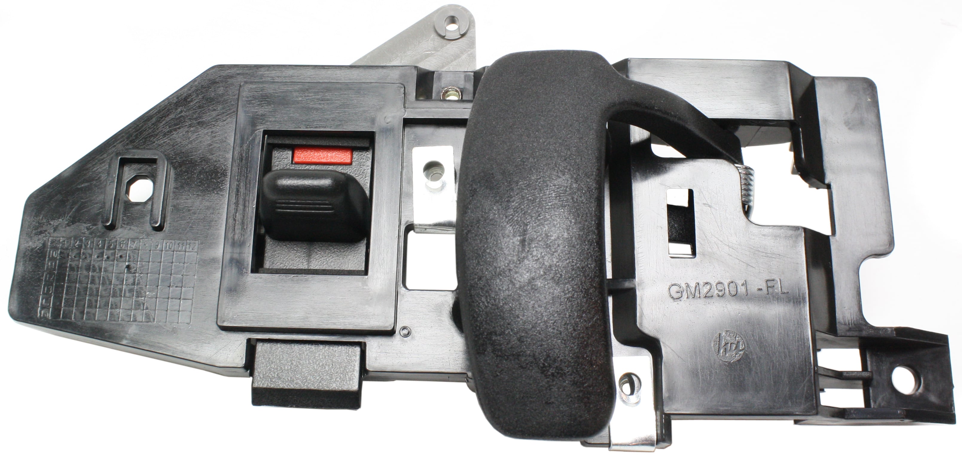 Front Interior Door Handle, Black (Zinc) for Chevrolet Express/GMC Savana Van 1996-2023, Left (Driver), Replacement