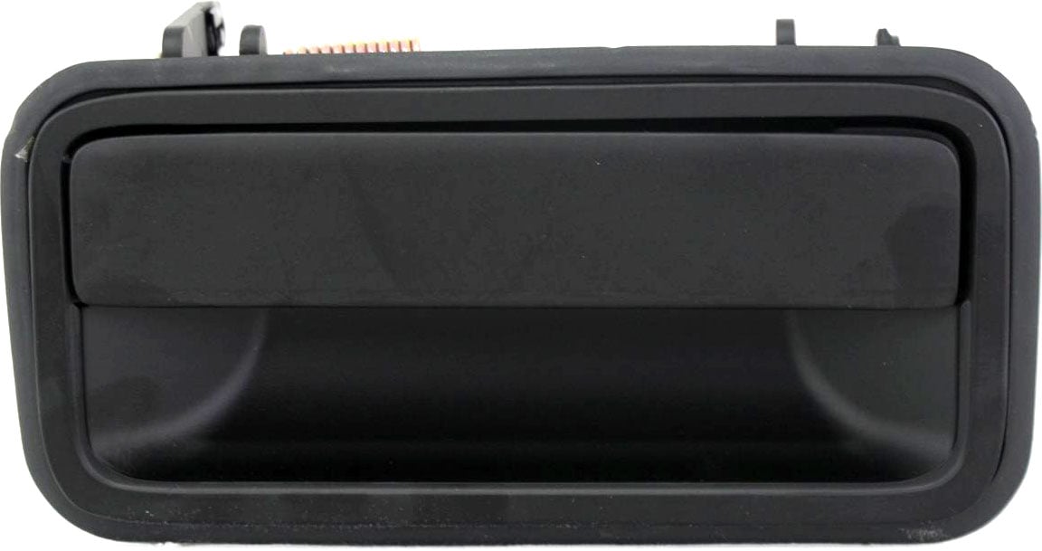 Exterior Rear Door Handle for Chevrolet C/K Full Size Pickup 1992-2000, Right (Passenger), Smooth Black (Zinc), Replacement