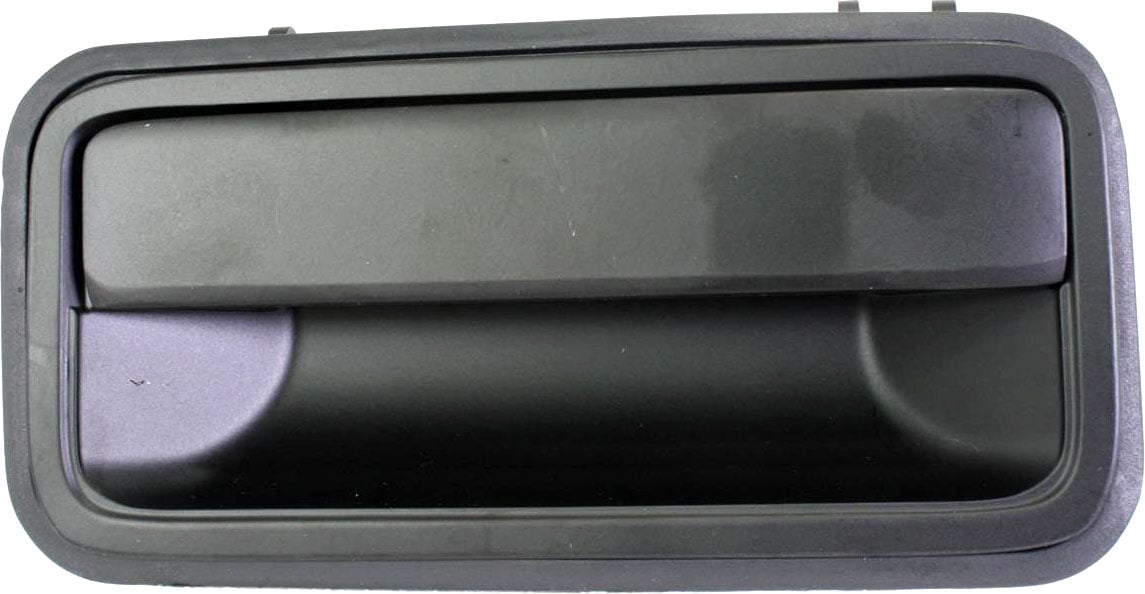 Exterior Rear Door Handle for Chevrolet C/K Full Size Pickup 1992-2000, Left (Driver), Smooth Black Zinc Finish, Replacement