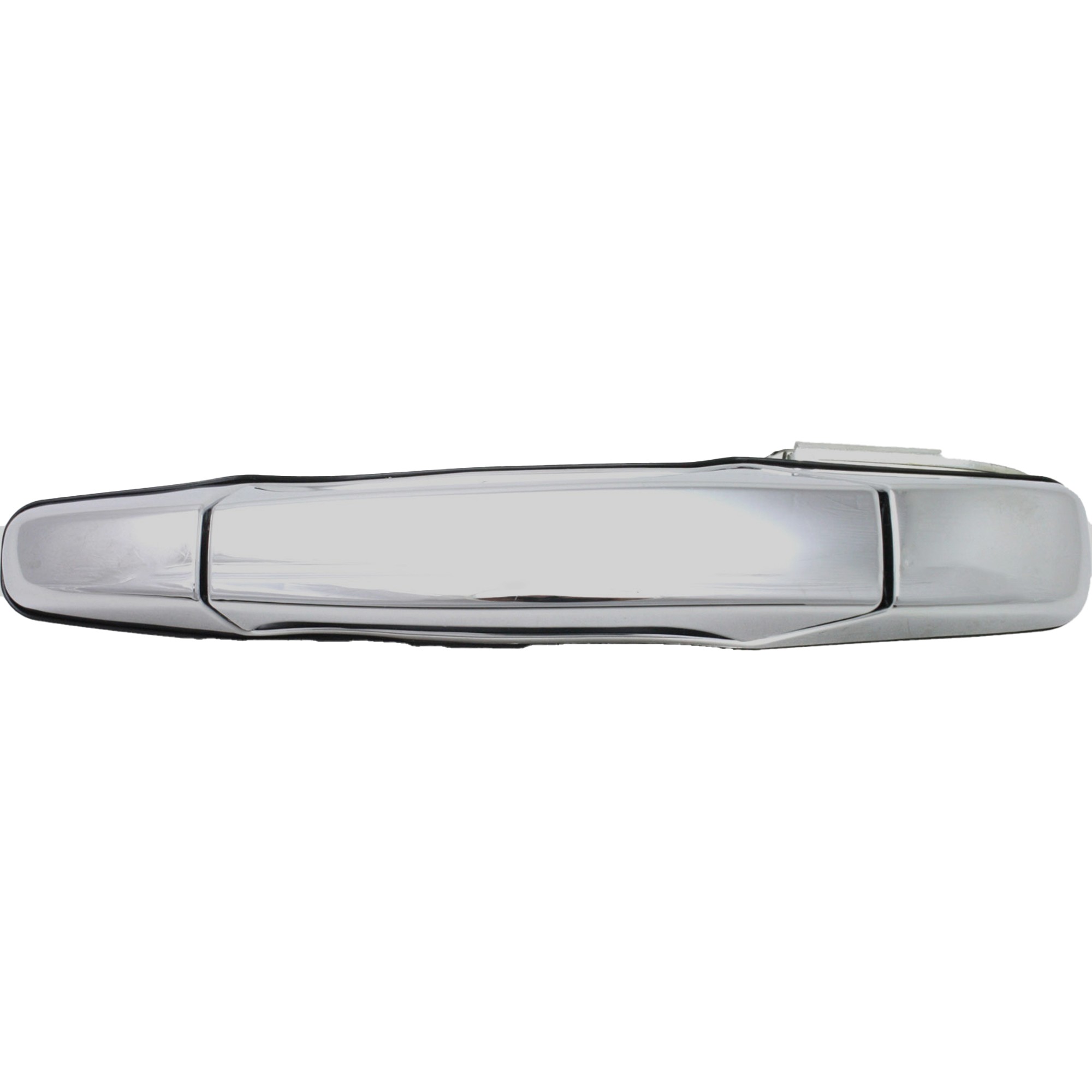 Replacement Rear Exterior Door Handle for Chevrolet Silverado 1500 (2007-2013), 2500 HD, 3500 HD (2007-2014), Left (Driver) Side, Chrome, without Key Hole, Excludes 2007 Classic