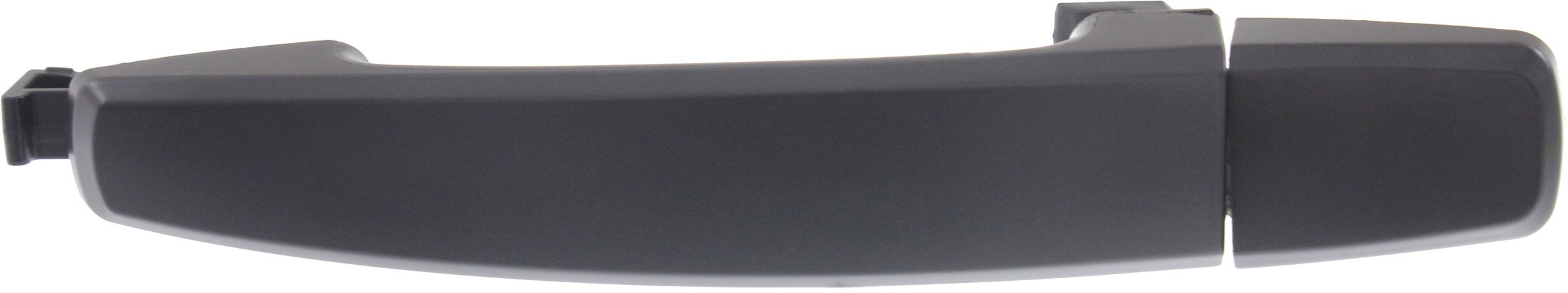 Rear Exterior Door Handle for Pontiac G3 2009-2010, Right (Passenger) = Left (Driver), Smooth Black with Cover, Lever and Cap, Replacement