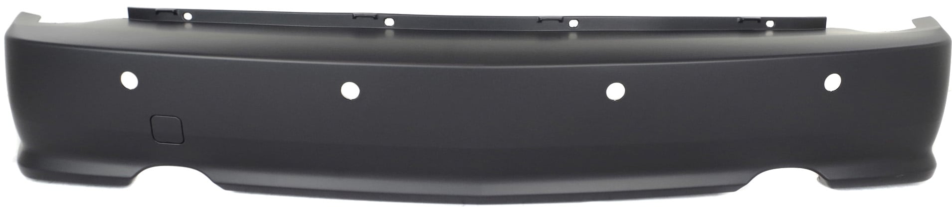 Rear Bumper Cover for Cadillac SRX 2004-2009, Primed (Ready to Paint), Without Sport Package, With Rear Object Sensor Holes, Replacement