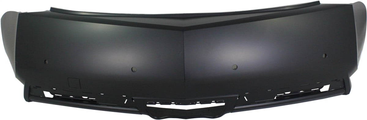 Rear Bumper Cover for Cadillac CTS 2012-2014 Coupe, Primed (Ready to Paint), Without Side Object Sensor Holes, Replacement