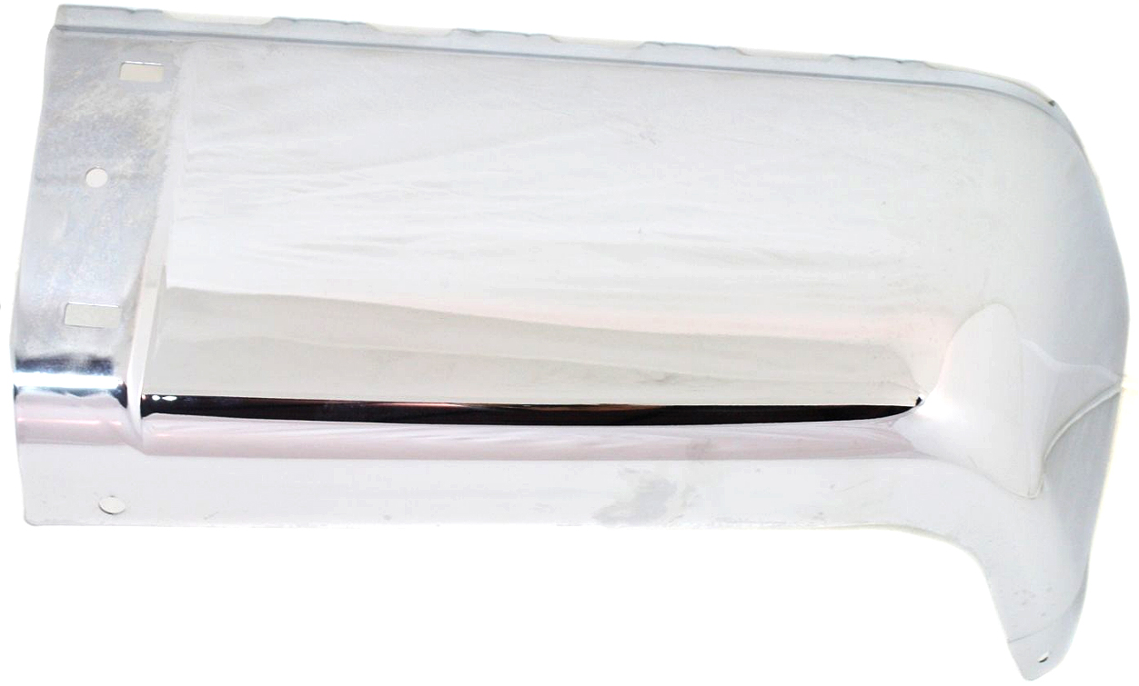 Replacement Rear Bumper End for Chevrolet Silverado/GMC Sierra 1500 (2007-2013), 2500 HD/3500 HD (2007-2014), Right (Passenger) Side, Chrome, Without Rear Object Sensor Holes, Excludes 2007 Classic