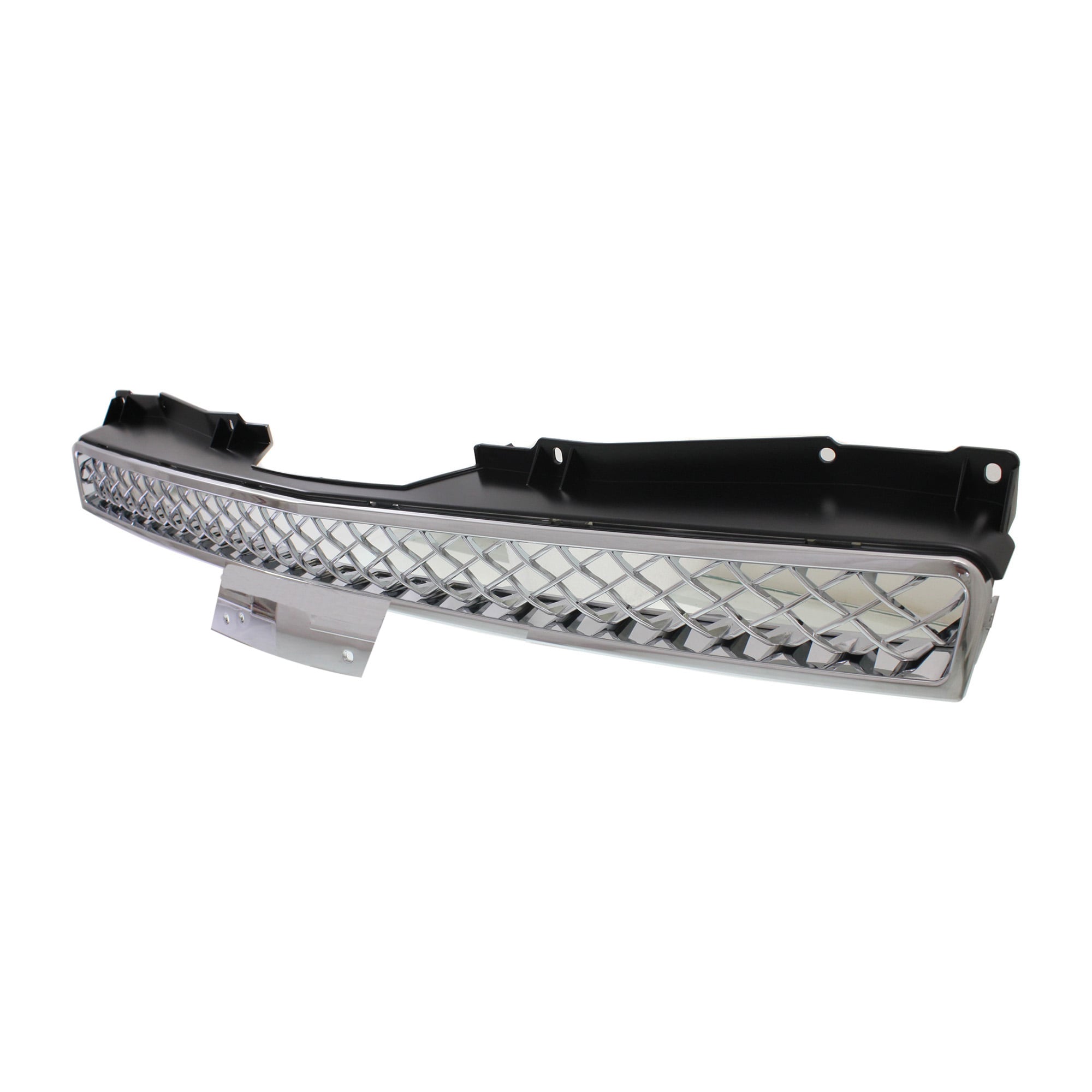 Upper Grille for Chevrolet Tahoe 2007-2014/Avalanche 2007-2013, All Chrome, Plastic, Replacement