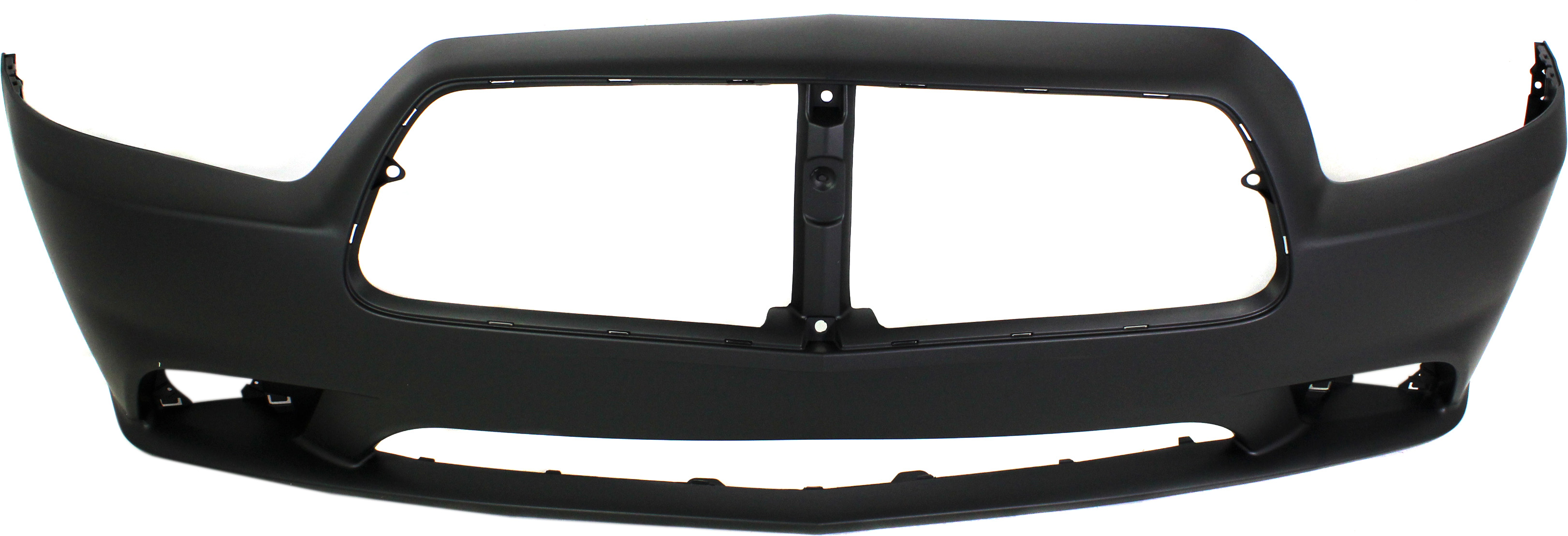 Front Bumper Cover for Dodge Charger 2011-2014, Primed (Ready to Paint), Excludes Adaptive Cruise Control, Compatible with R/T, SE, SXT, R/T Road & Track, SXT Plus Models, Replacement (CAPA Certified)