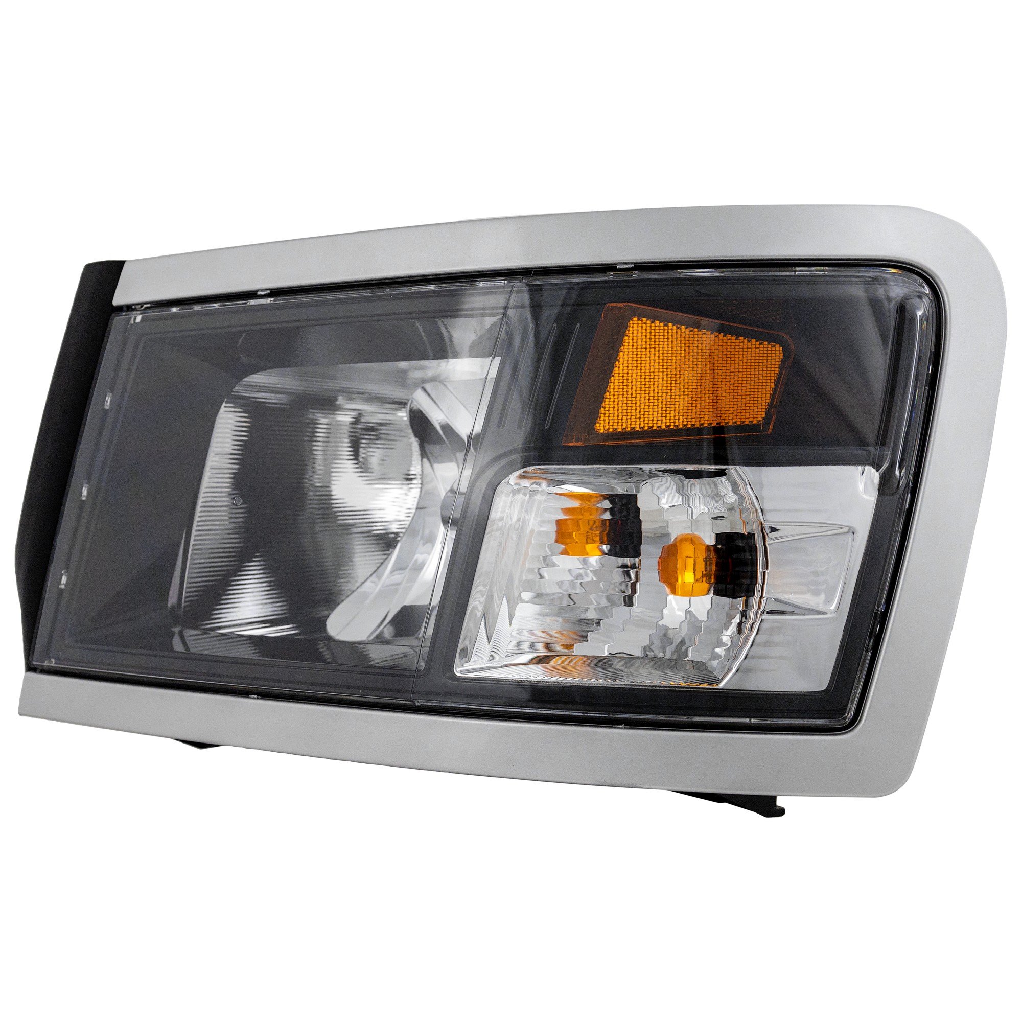 Headlight Assembly for Dodge Dakota 2008-2011, Left (Driver), Halogen, with Black Interior Finish, Replacement (CAPA Certified)