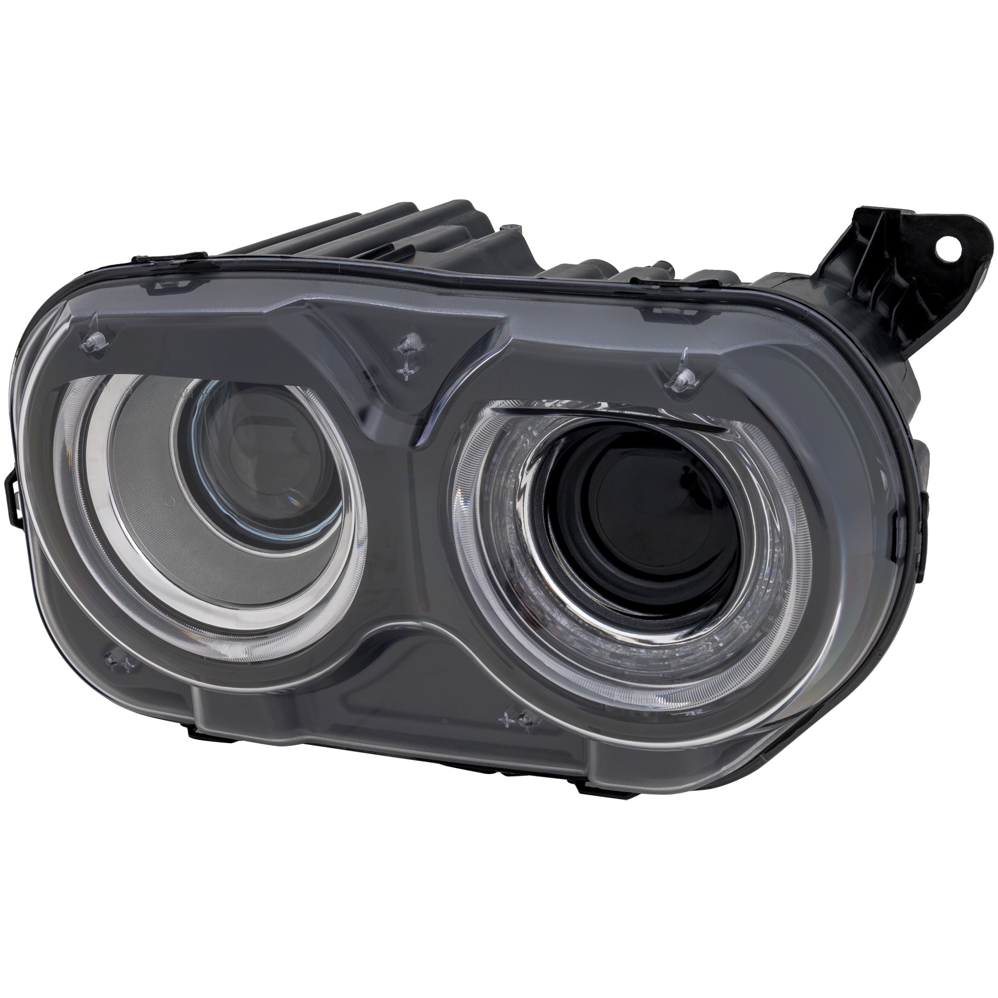 Headlight Assembly for 2015-2023 Dodge Challenger Right (Passenger), Halogen, Without Air Ducts, Replacement (CAPA Certified)