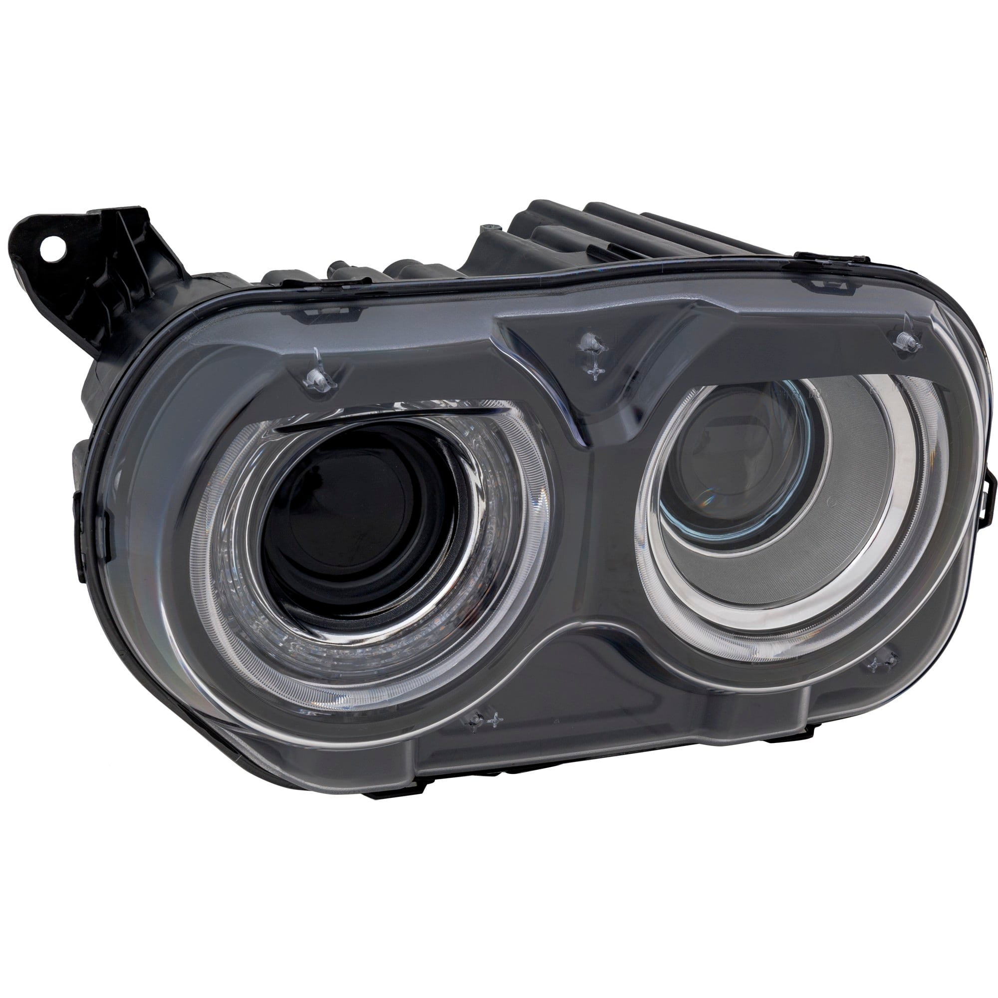 Headlight Assembly for Dodge Challenger 2015-2023, Left (Driver), Halogen, without Air Ducts, Replacement (CAPA Certified)