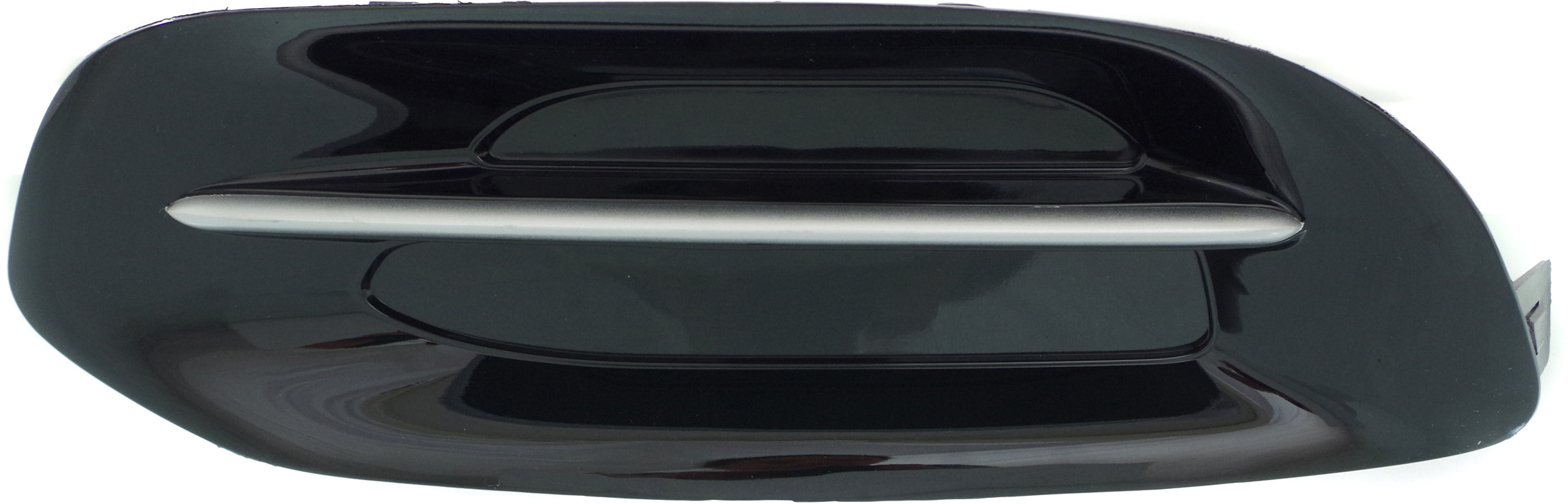 Fog Light Cover for Dodge Dart 2013-2014, Left (Driver) Side, Black with Fog Light Opening and Chrome Trim, Replacement