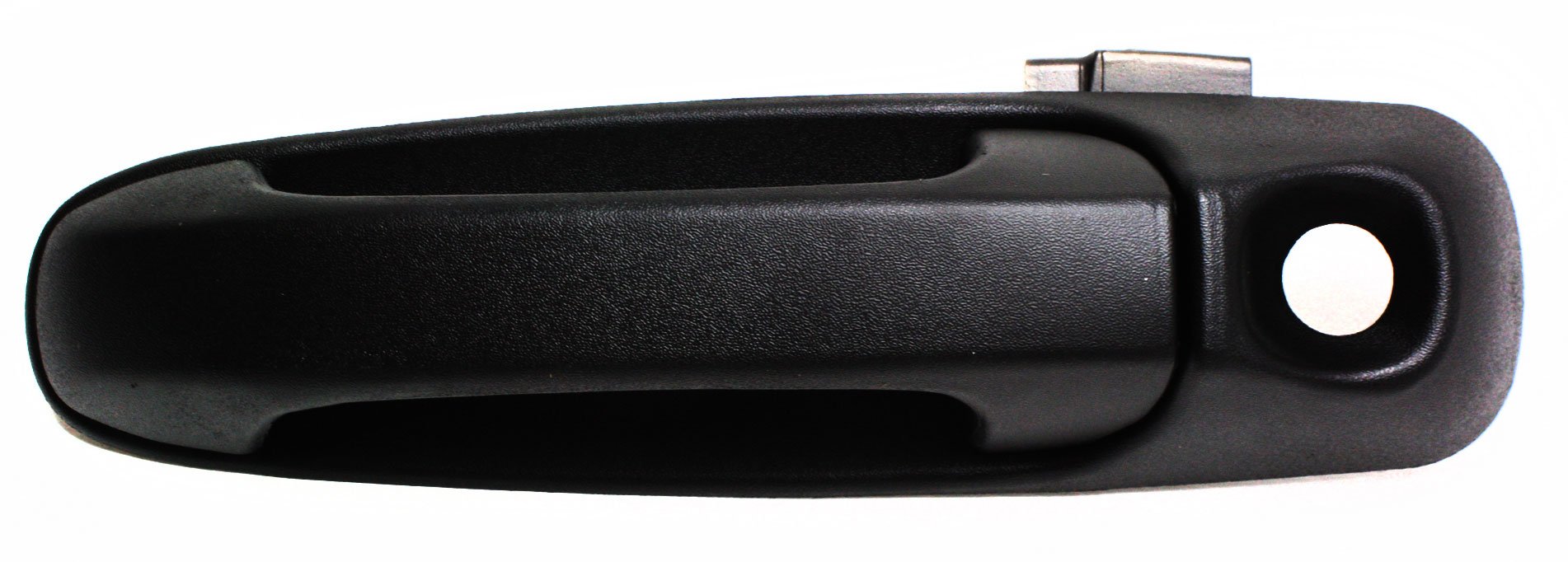 Front Exterior Door Handle for Dodge Durango 2004-2009, Dakota 2005-2011, Left (Driver), Textured Black, With Keyhole, Plastic, Replacement
