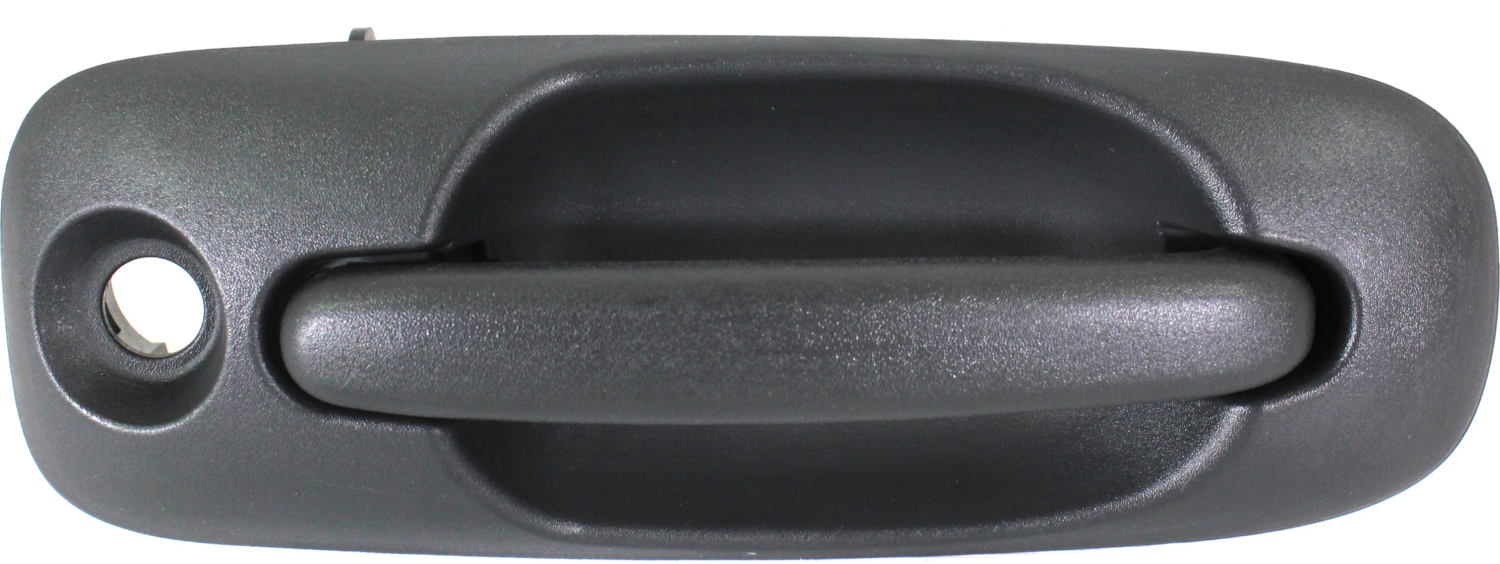 Front Exterior Door Handle for Chrysler Town and Country 2001-2007, Right (Passenger), Textured Black, with Keyhole, Replacement
