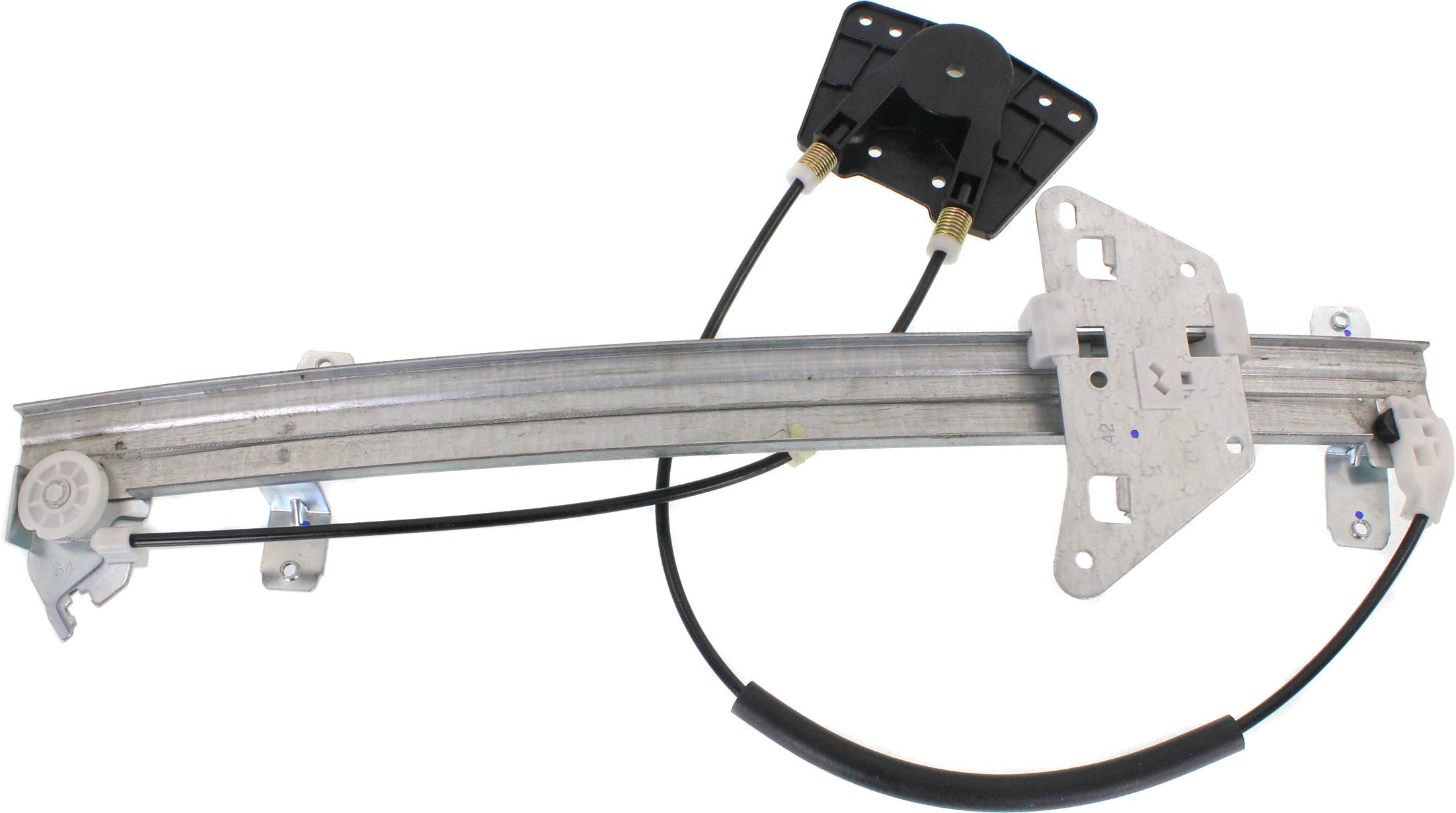 Power Front Window Regulator for 2000-2004 Dakota Quad Cab, 2001-2003 Durango, Right (Passenger), w/o Motor, Replacement