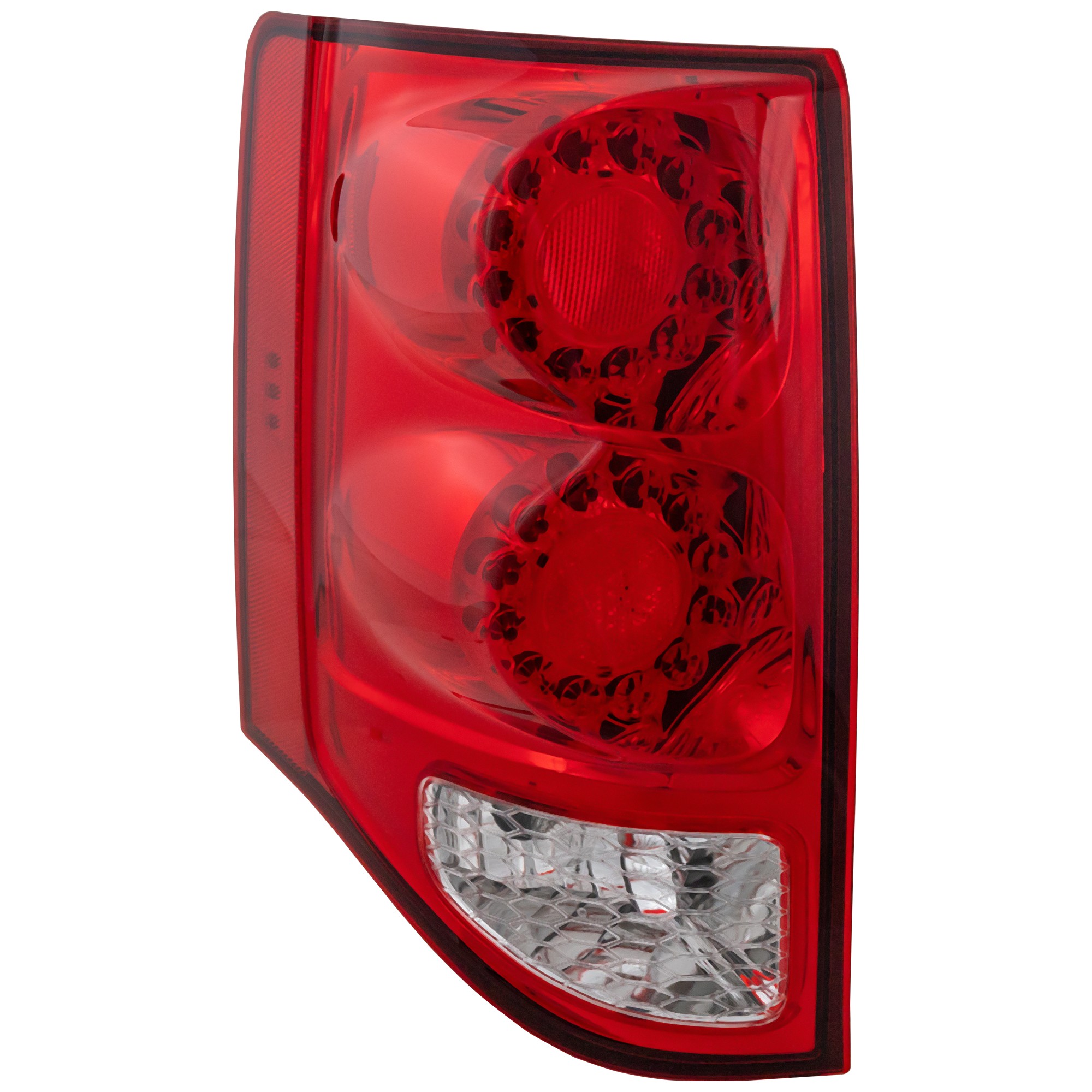 Tail Light Assembly for Dodge Grand Caravan 2011-2020, Left (Driver), Red and Clear Lens, Replacement