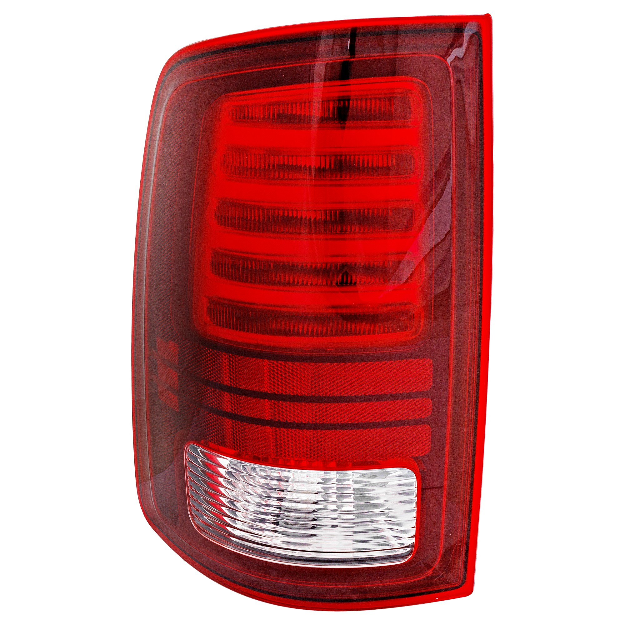 Tail Light Assembly for Dodge RAM 1500 (2013-2018), RAM 2500/3500 (2014-2018), and 1500 Classic (2019-2023), Left (Driver) Side, Premium Type, Black Interior, Replacement (CAPA Certified)