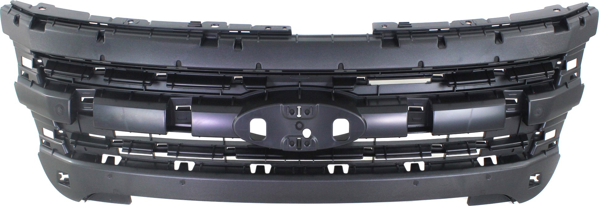Header Panel for Ford Explorer 2011-2015 / Explorer Police 2013-2015, Inner Grille Mounting Panel, Black, Suitable for Police, 3.7L Engine, Replacement