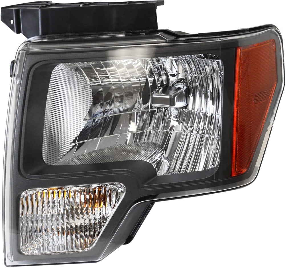 Headlight Assembly for Ford F-150 2010-2010, Right (Passenger) Side, Halogen, Sterling Gray Trim, From 5-1-2010, Replacement