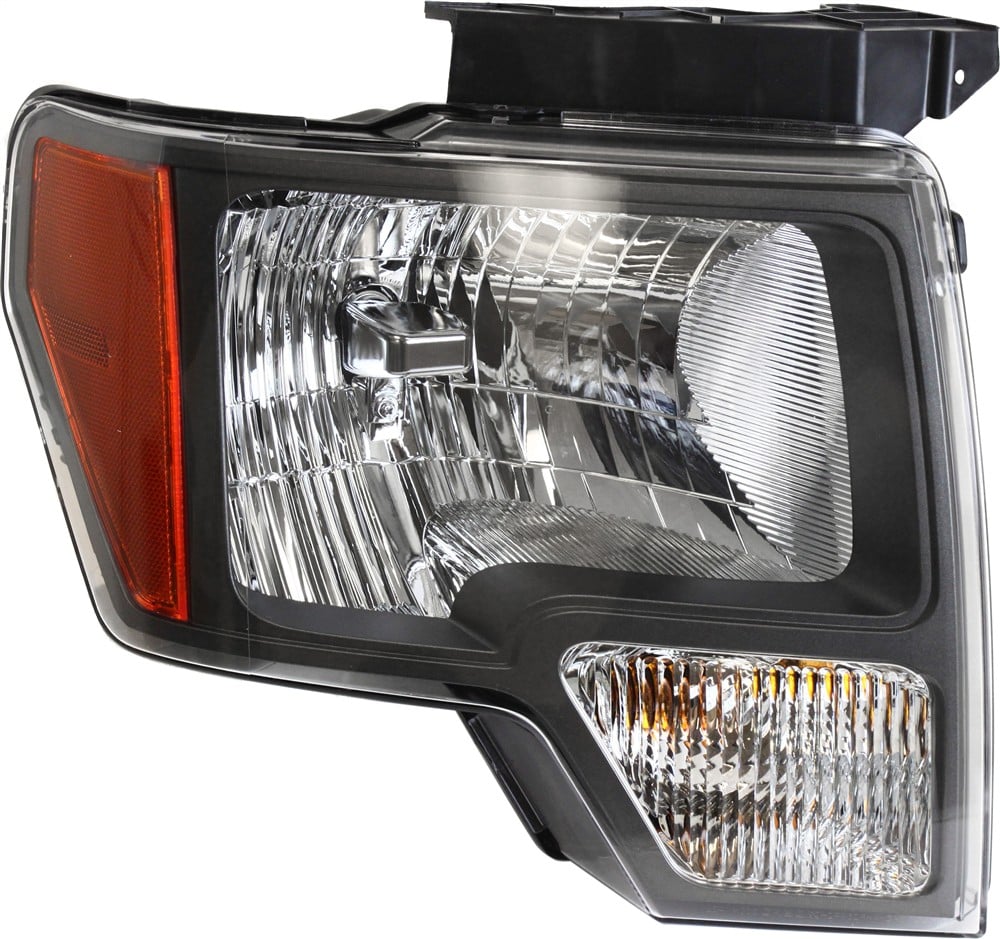 Headlight Assembly for Ford F-150 2010, Left (Driver), Halogen, with Sterling Gray Trim, from May 1, 2010, Replacement