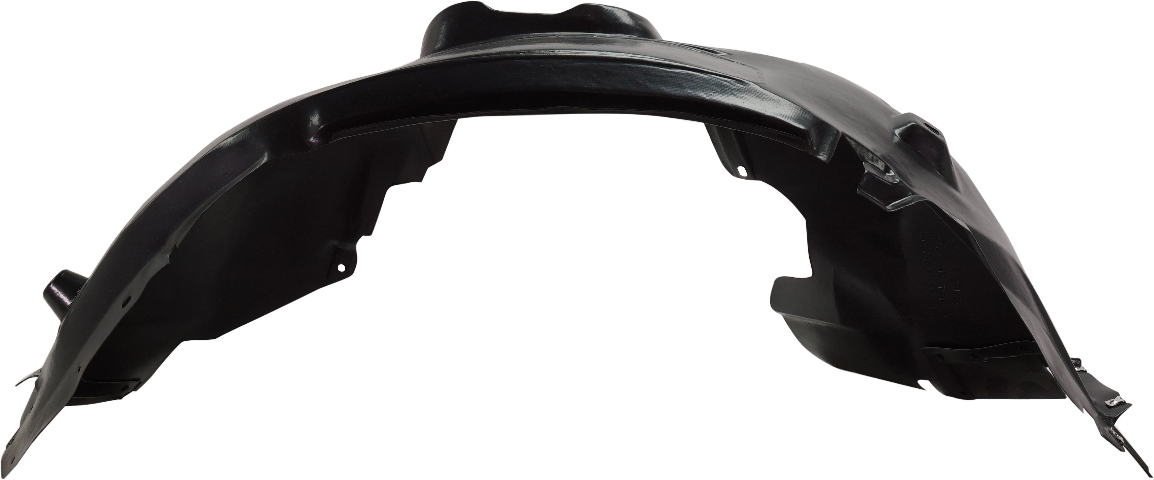 Front Fender Liner for Ford Focus 2012-2018 Right (Passenger), S/SE Models, Injection Formed Plastic, Replacement