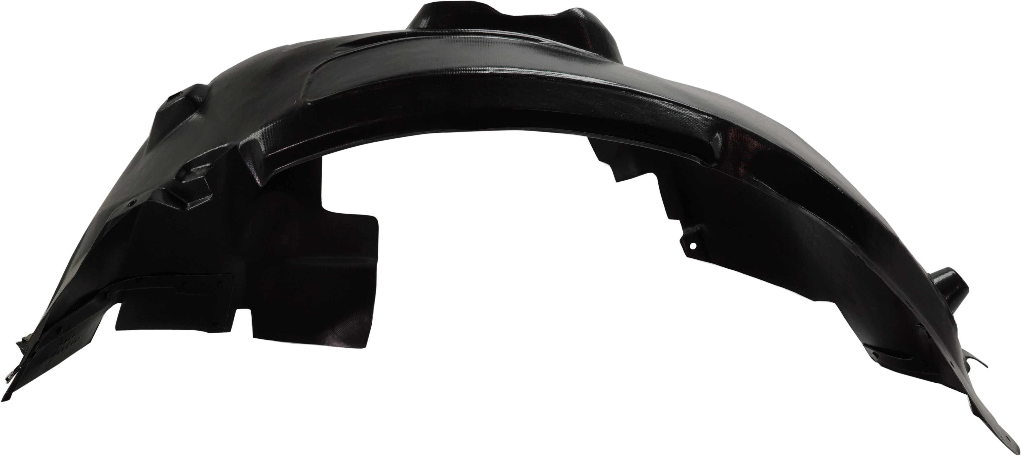 Front Fender Liner for Ford Focus S/SE Models (2012-2018), Left (Driver) Side, Injection Formed Plastic, Replacement