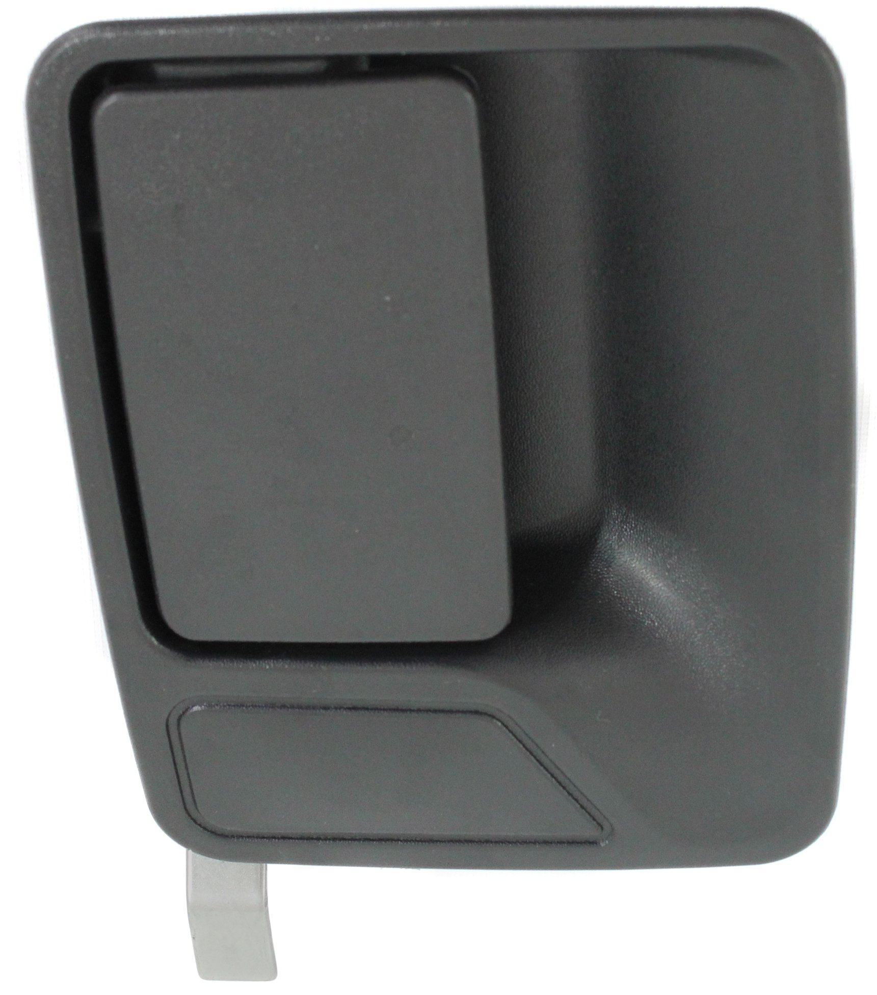 Rear Exterior Door Handle for Ford F-Series Super Duty (1999-2016), Excursion (2000-2005), Right (Passenger), Textured Black, without Hole (=Front), Replacement