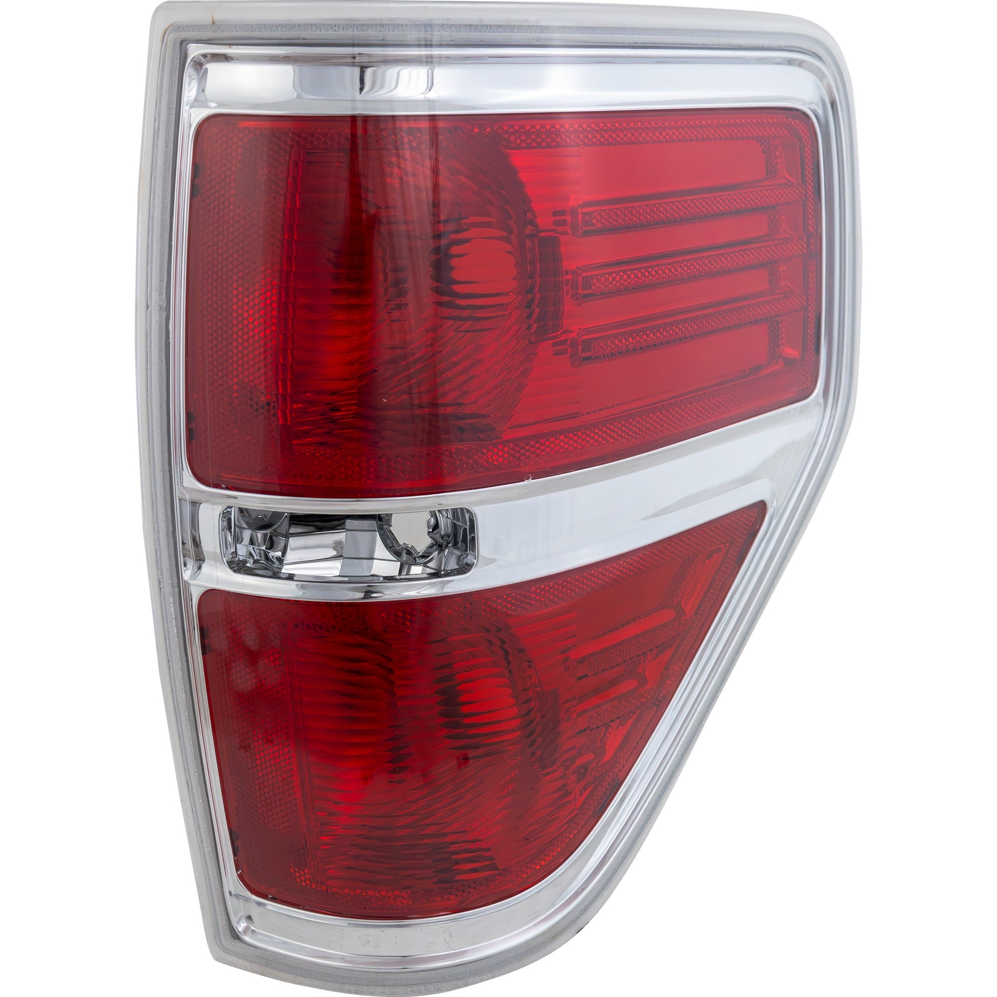 Tail Light for Ford F-150 2009-2014 Right (Passenger), Styleside Lens and Housing, Excluding FX2 Model, Chrome Trim, Replacement (CAPA Certified)