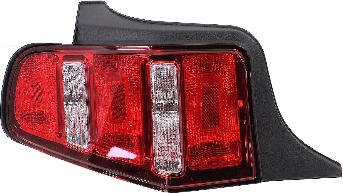 Tail Light Lens and Housing for 2010-2012 Ford Mustang, Left (Driver) Side, Replacement