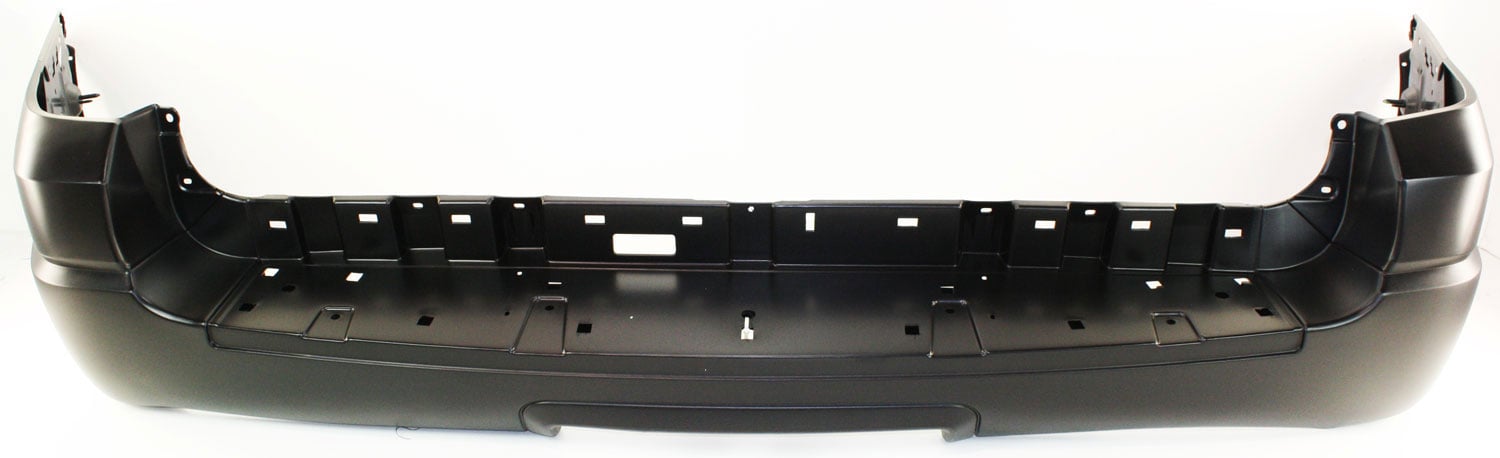 Rear Bumper Cover for Ford Expedition 2004-2006, Primed (Ready to Paint), without Rear Object Sensor Holes, NBX/XLS/XLT Models, Replacement