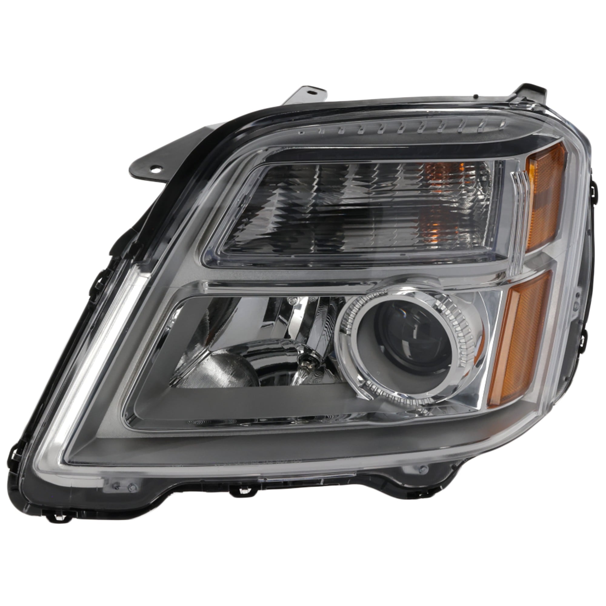 Headlight Assembly for 2010-2015 GMC Terrain, Left (Driver), Halogen, Excludes Denali Model, Replacement