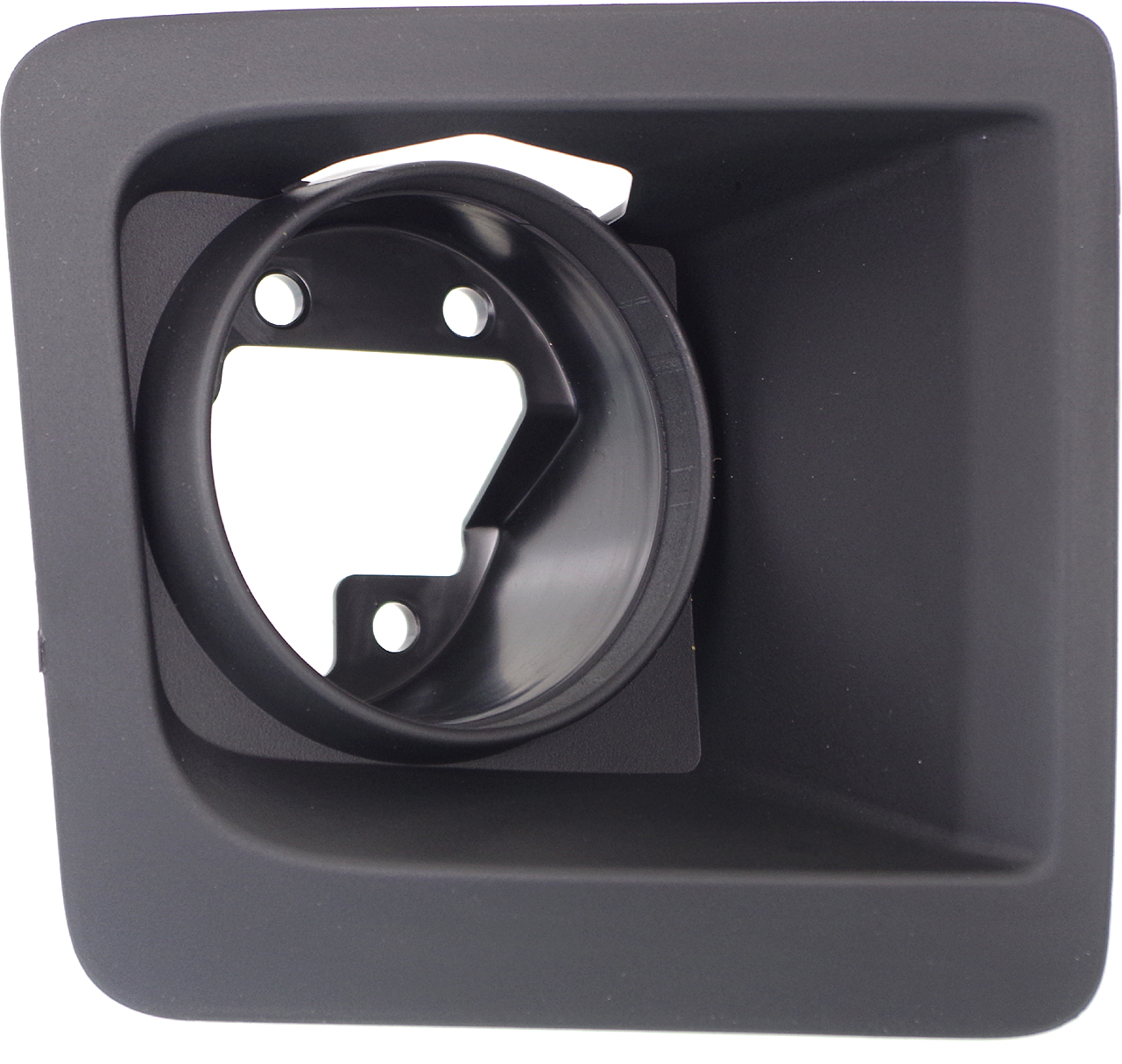 Front Fog Light Molding for GMC Sierra 1500 2014-2015, Right (Passenger), Textured Black, Chrome Type Bumper, Replacement