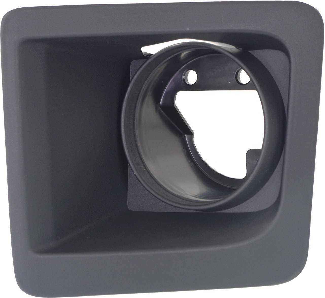 Front Fog Light Molding for 2014-2015 GMC Sierra 1500, Left (Driver), Textured Black, Chrome Type Bumper, Replacement (CAPA Certified)