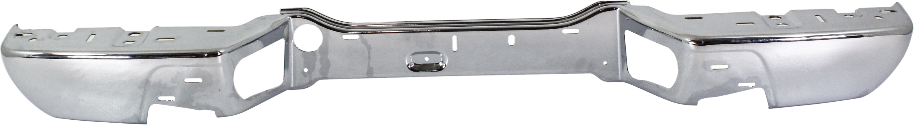 Step Bumper Face Bar for 2004-2012 Colorado/Canyon, Chrome, Without Pad and Mounting Bracket, With Pad Provision, Fits All Cab Types, Without Extreme Package, With or Without Towing Package, Without Step Pad, Replacement
